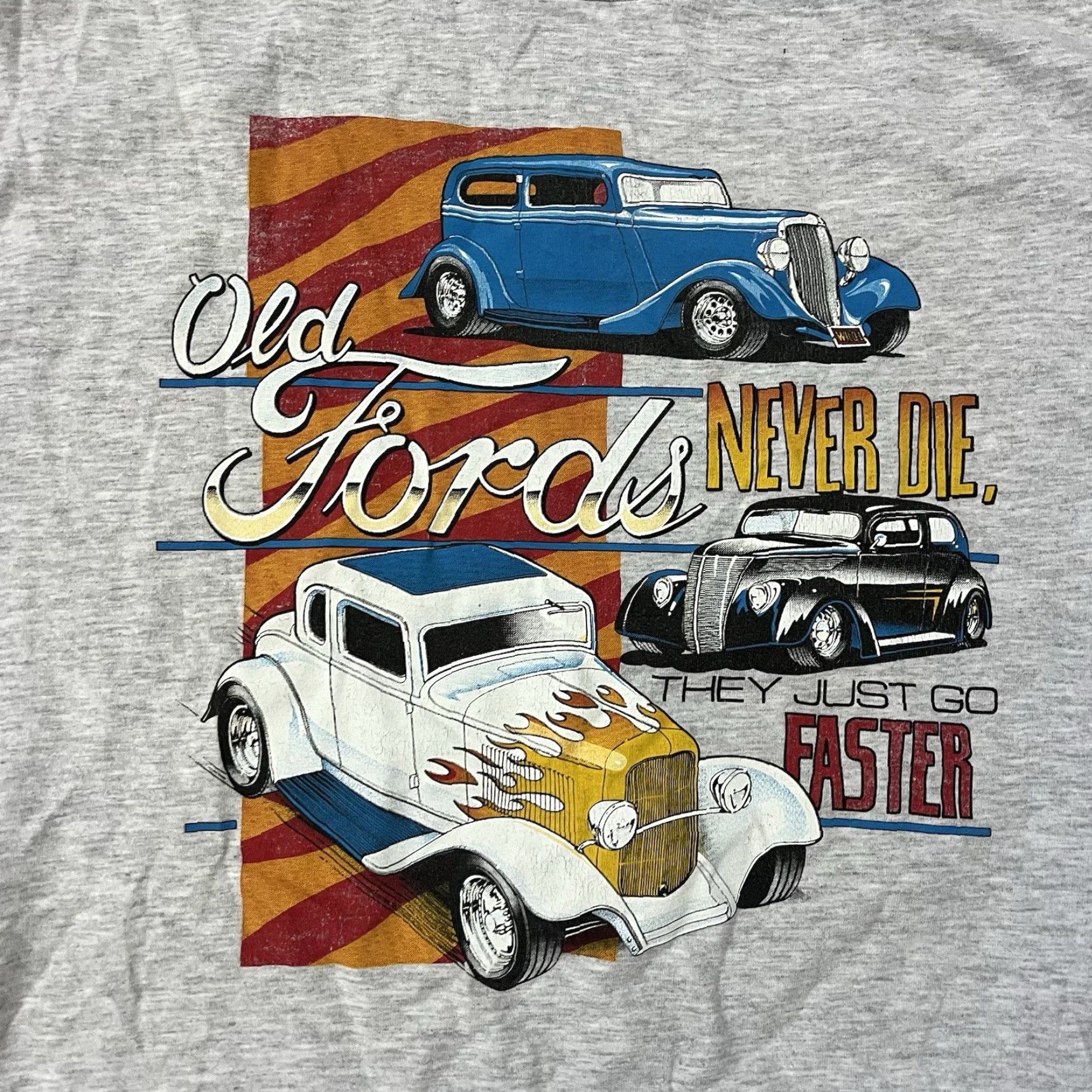 Jerzees VINTAGE Ford T-Shirt Mens XL Street Hot Rod Car Show Racing 90s Ratfink Lowrider Nike Size US XL / EU 56 / 4 - 2 Thumbnail