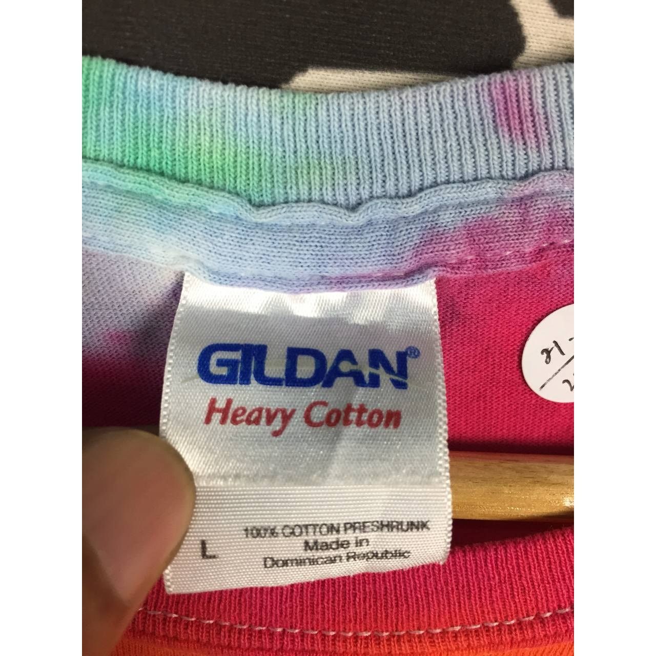 Gildan × Vintage Get Wise Classic Psychedelic Tie Dye Crew Staff Tee Size US L / EU 52-54 / 3 - 9 Thumbnail