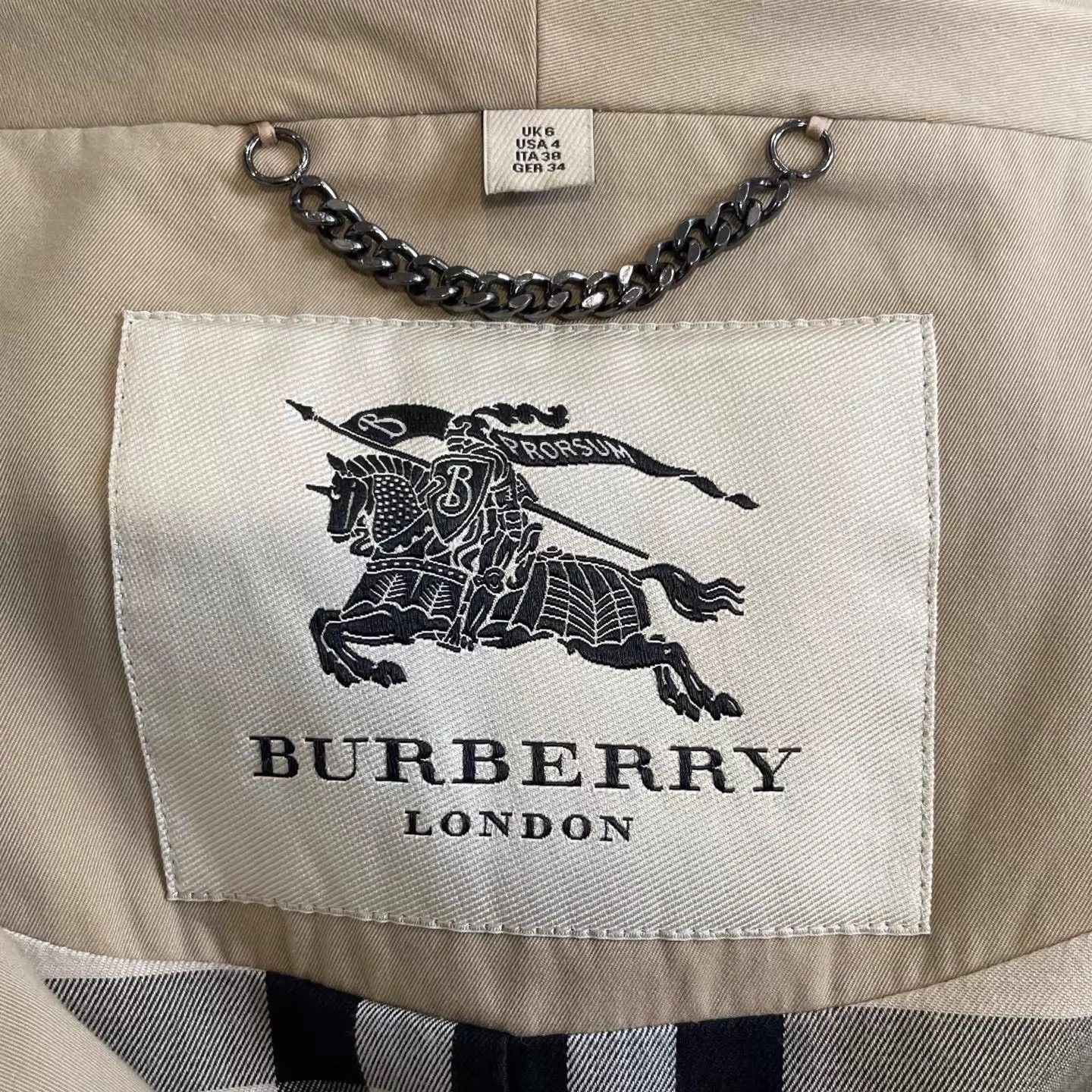 Burberry Burberry Classic Beige Belted Trench Coat 38 Unique Collar Size XS / US 0-2 / IT 36-38 - 5 Thumbnail