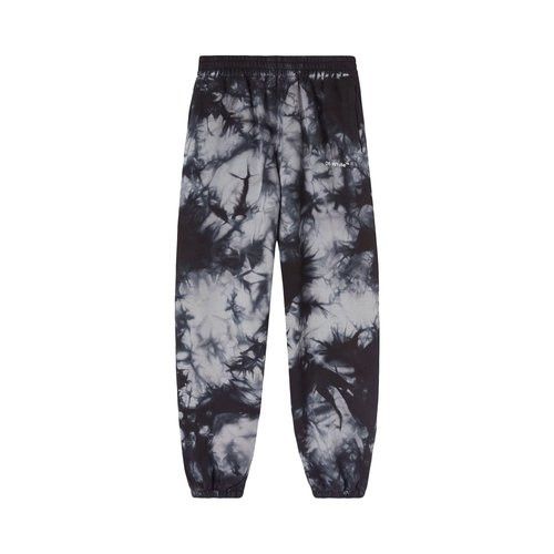 Off-White o1rshd1 Diag Tie Dye Slim Sweatpant in Warm Grey Size US 32 / EU 48 - 1 Thumbnail