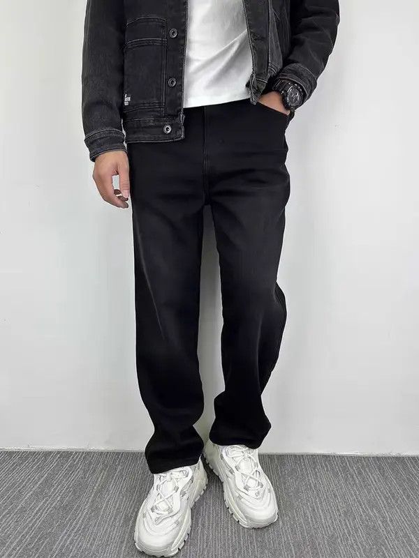 VIBE High Street Ripped Damaged Coatted Wax Baggy Flare Size US 32 / EU 48 - 6 Thumbnail
