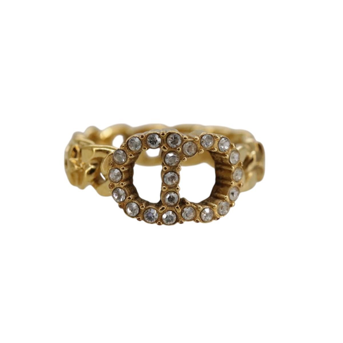 Dior Christian Dior CD ring Metal and Crystals Size ONE SIZE - 1 Thumbnail