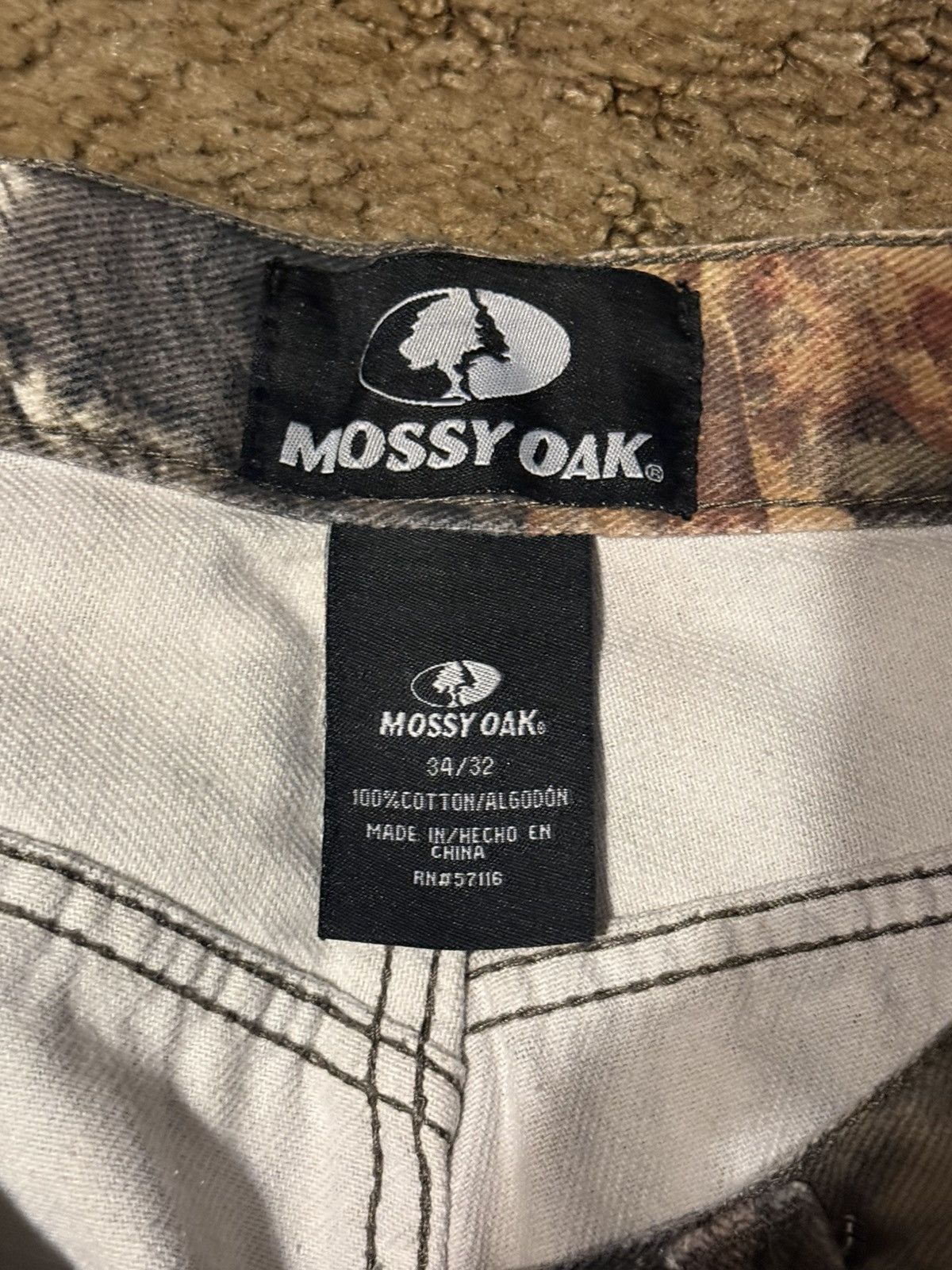 Mossy Oaks Vintage Mossy Oaks Tree Camo Jeans 34 x 32 Size US 34 / EU 50 - 4 Thumbnail