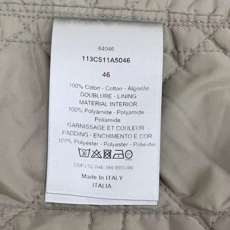 Dior Dior Gray logo jacquart full print cotton lapel single-bre Size US S / EU 44-46 / 1 - 7 Thumbnail