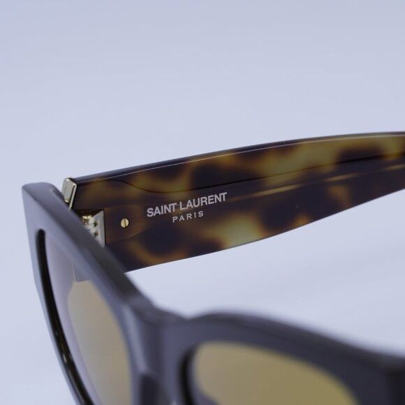 Saint Laurent Paris Saint Laurent SLM94 010 Sunglasses Brown Cat Eye Frame Size ONE SIZE - 9 Thumbnail