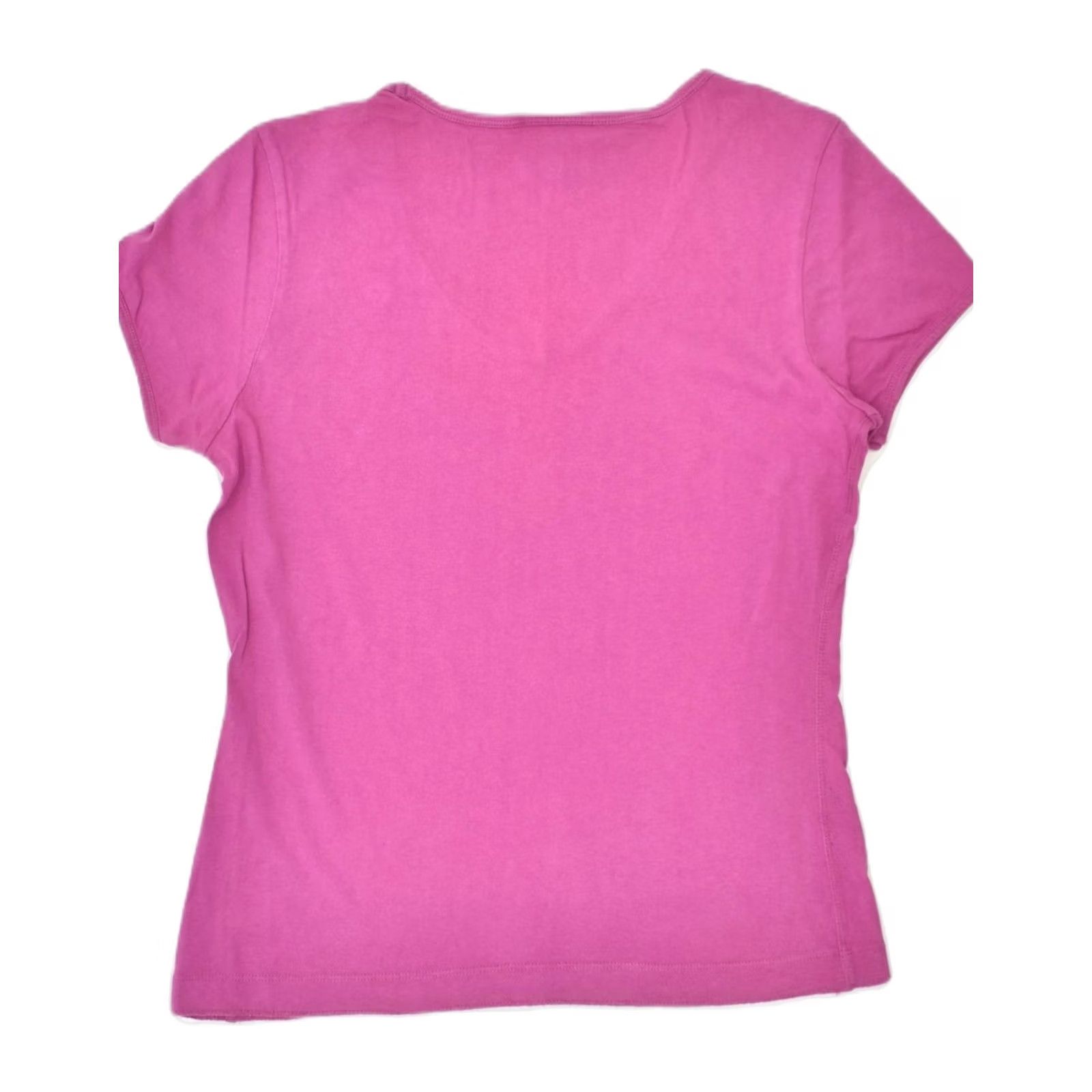 Champion CHAMPION Womens Heritage Fit T-Shirt Top Large Pink Size L / US 10 / IT 46 - 2 Thumbnail