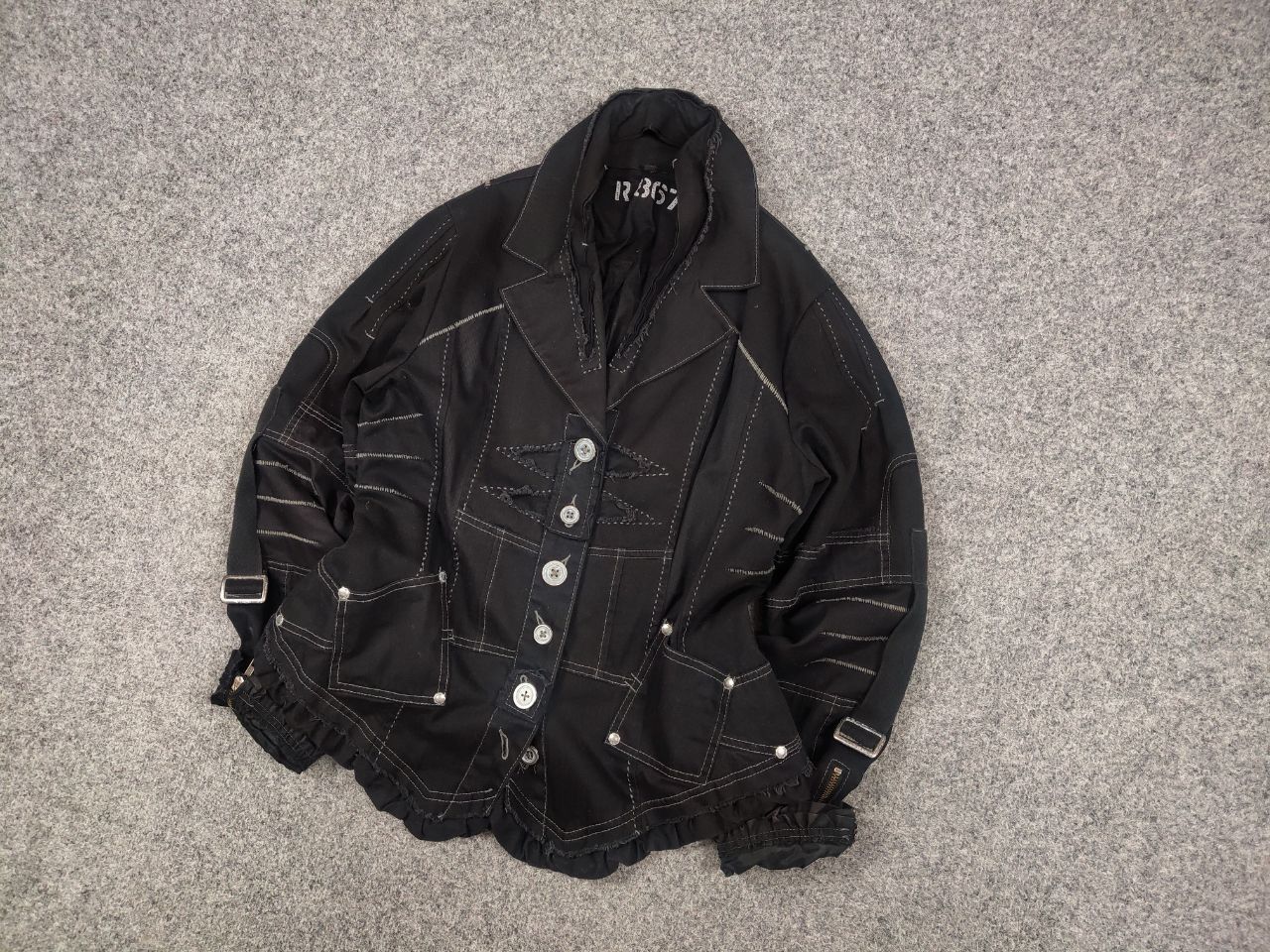 If Six Was Nine Vtg R867 Japan if six was nine Style Asymmetrical Jacket Size M / US 6-8 / IT 42-44 - 3 Thumbnail
