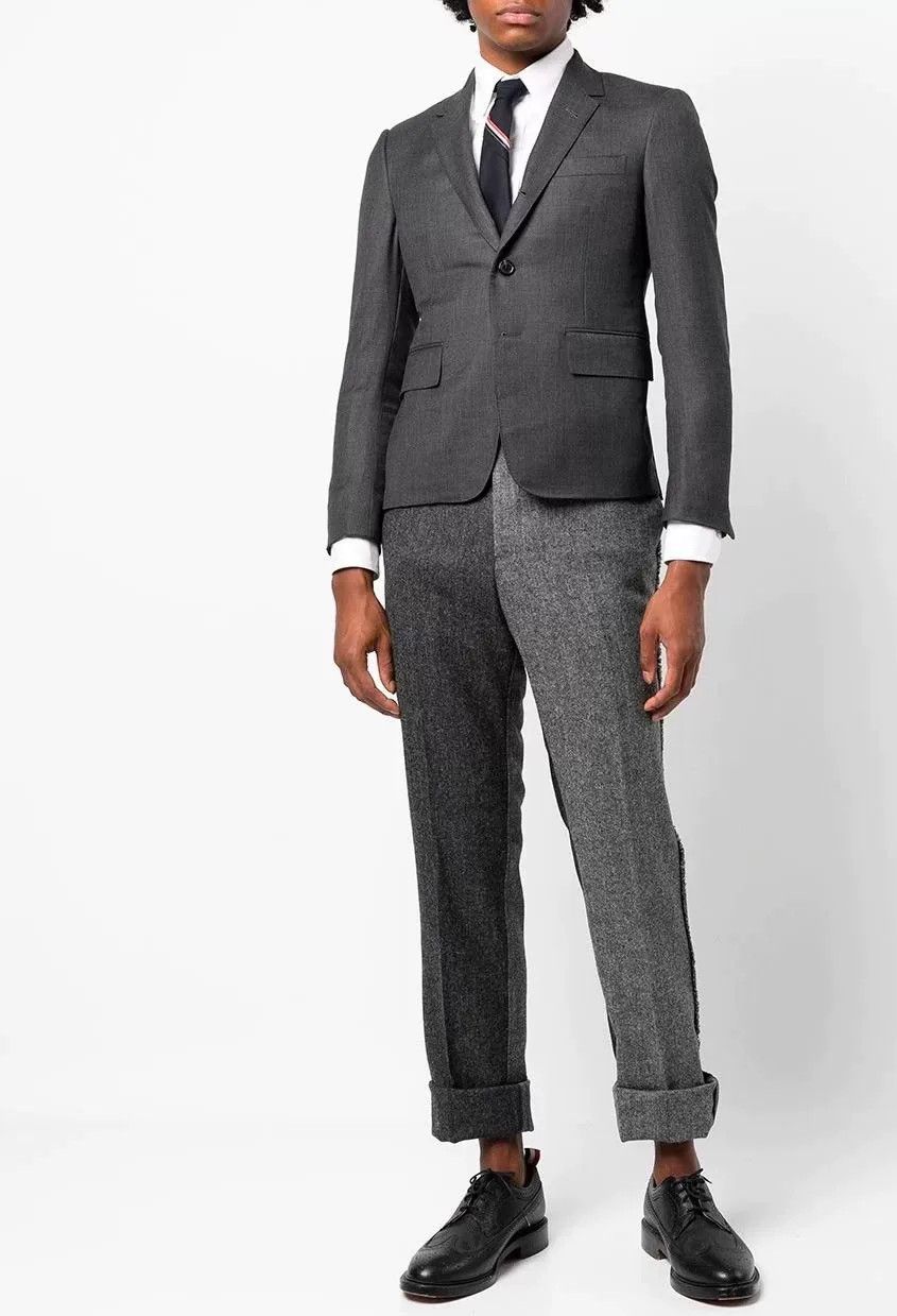 Thom Browne Thom Browne Gray Suit for Men Size 1 Size US S / EU 44-46 / 1 - 1 Thumbnail