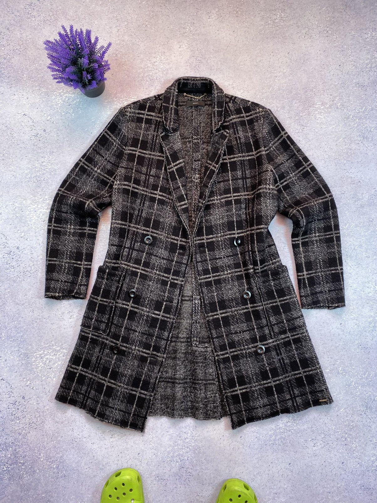 Designer × Diesel Diesel Double Breasted Wool Coats Size Medium Size M / US 6-8 / IT 42-44 - 2 Thumbnail