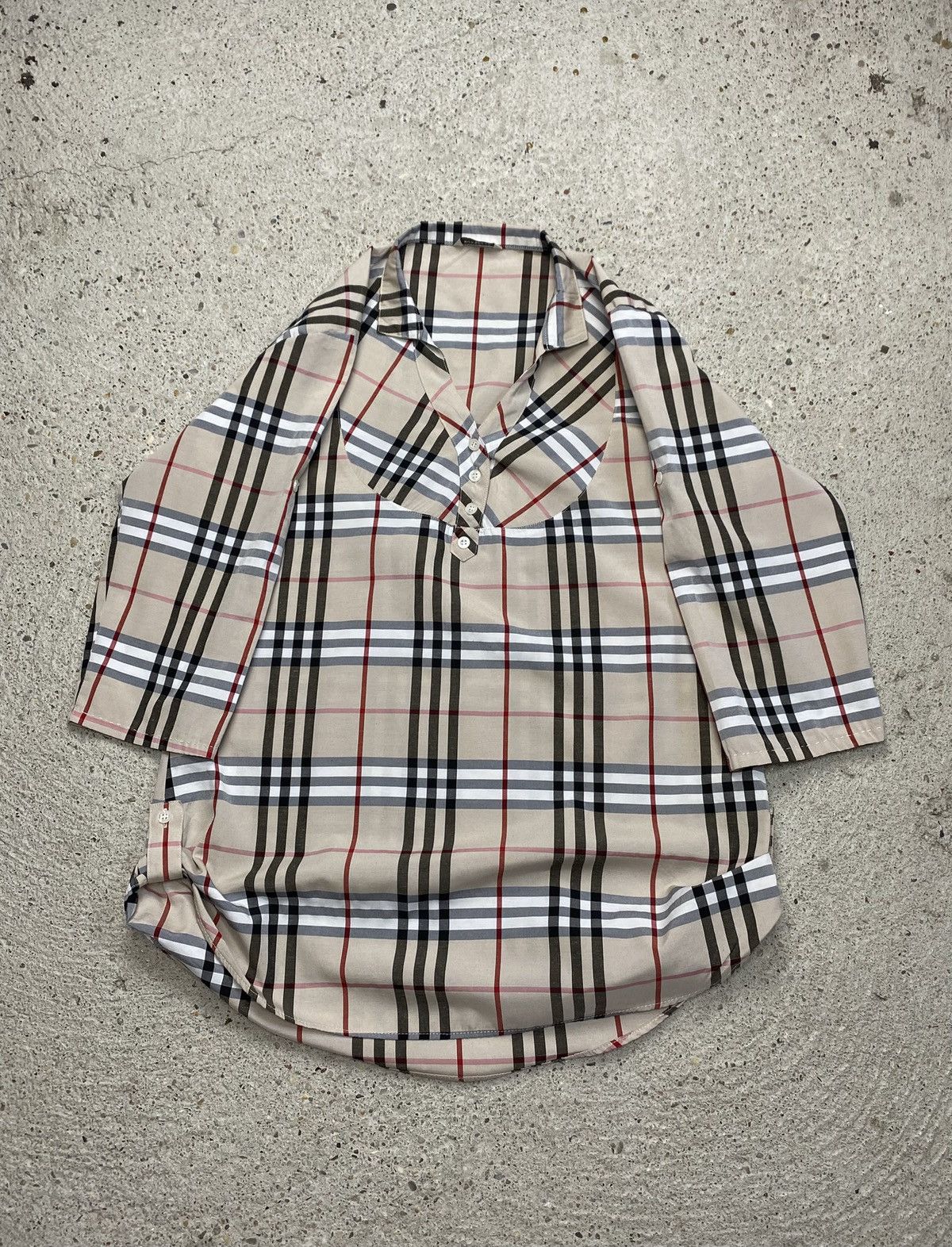 Burberry Burberry brit shirt dress beige old money Size XL / US 12-14 / IT 48-50 - 1 Thumbnail