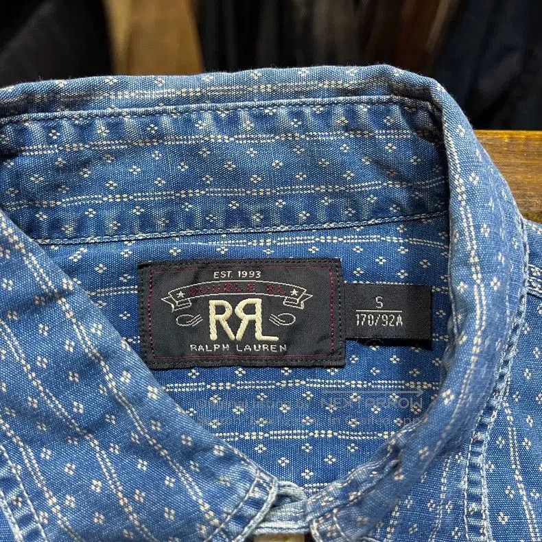 RRL Ralph Lauren RRL Double RL Denim Button-Up Shirt. Size US S / EU 44-46 / 1 - 3 Thumbnail
