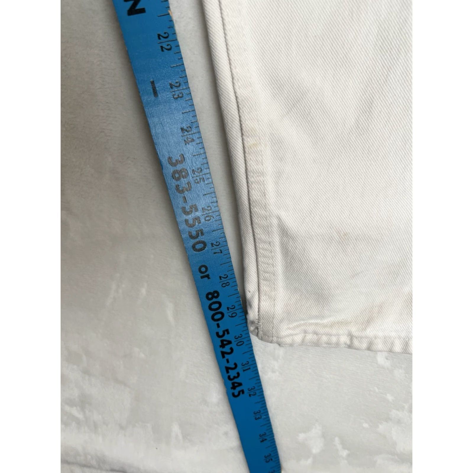 Levi's VINTAGE Levi’s 545 Orange Tab White Jeans Size 36x30 Made In USA Loose Fit 90s Mens Jeans Size US 36 / EU 52 - 4 Thumbnail