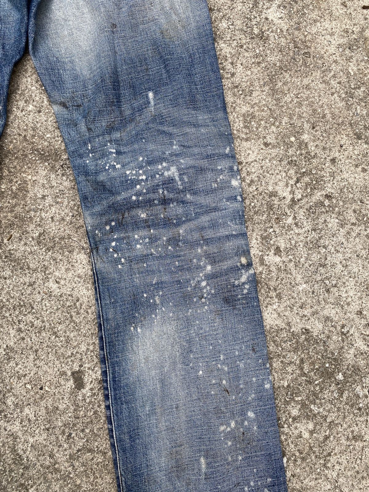 Energie Energie Italy Green Selvedge Distressed Denim Size US 32 / EU 48 - 14 Thumbnail