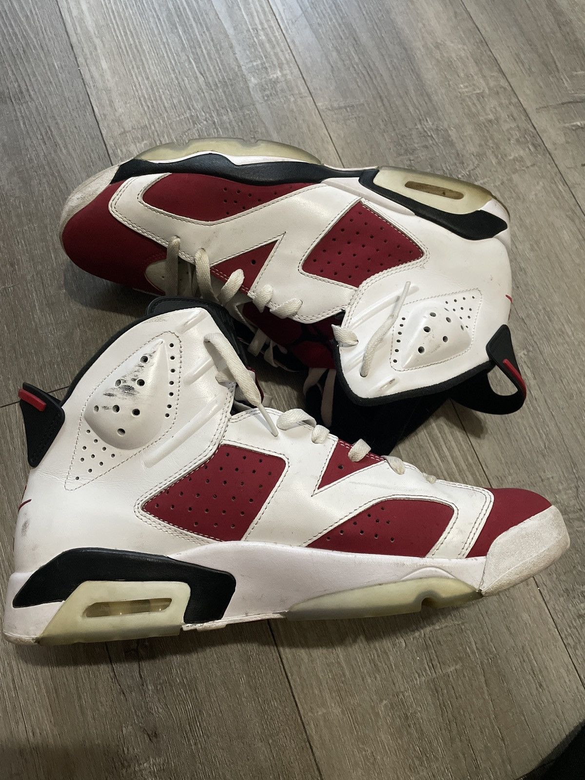 Jordan Brand Air Jordan 6 Retro OG 'Carmine' 2021 Size US 11 / EU 44 - 2 Thumbnail