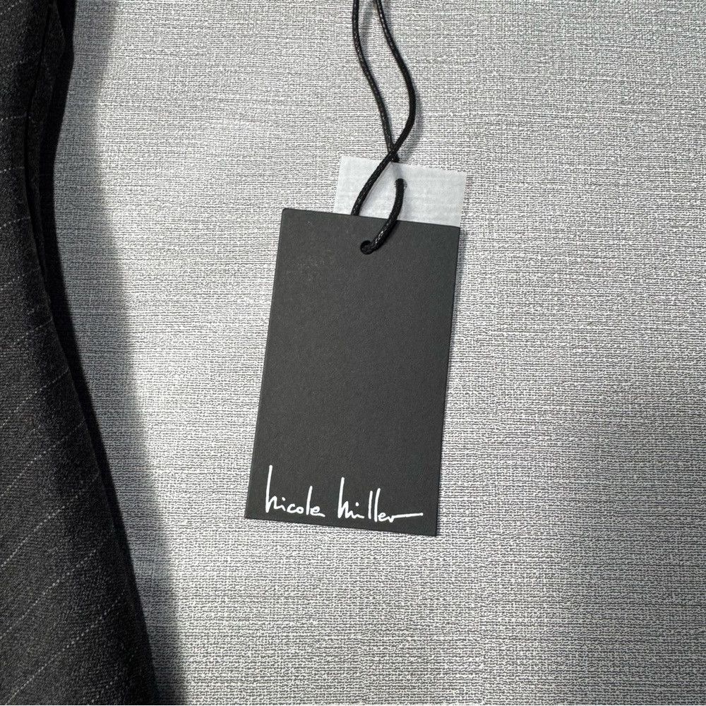 Nicole Miller NWT New $179 Nicole Miller Grey Short Sleeve Asymmetrical H Size XL / US 12-14 / IT 48-50 - 8 Thumbnail