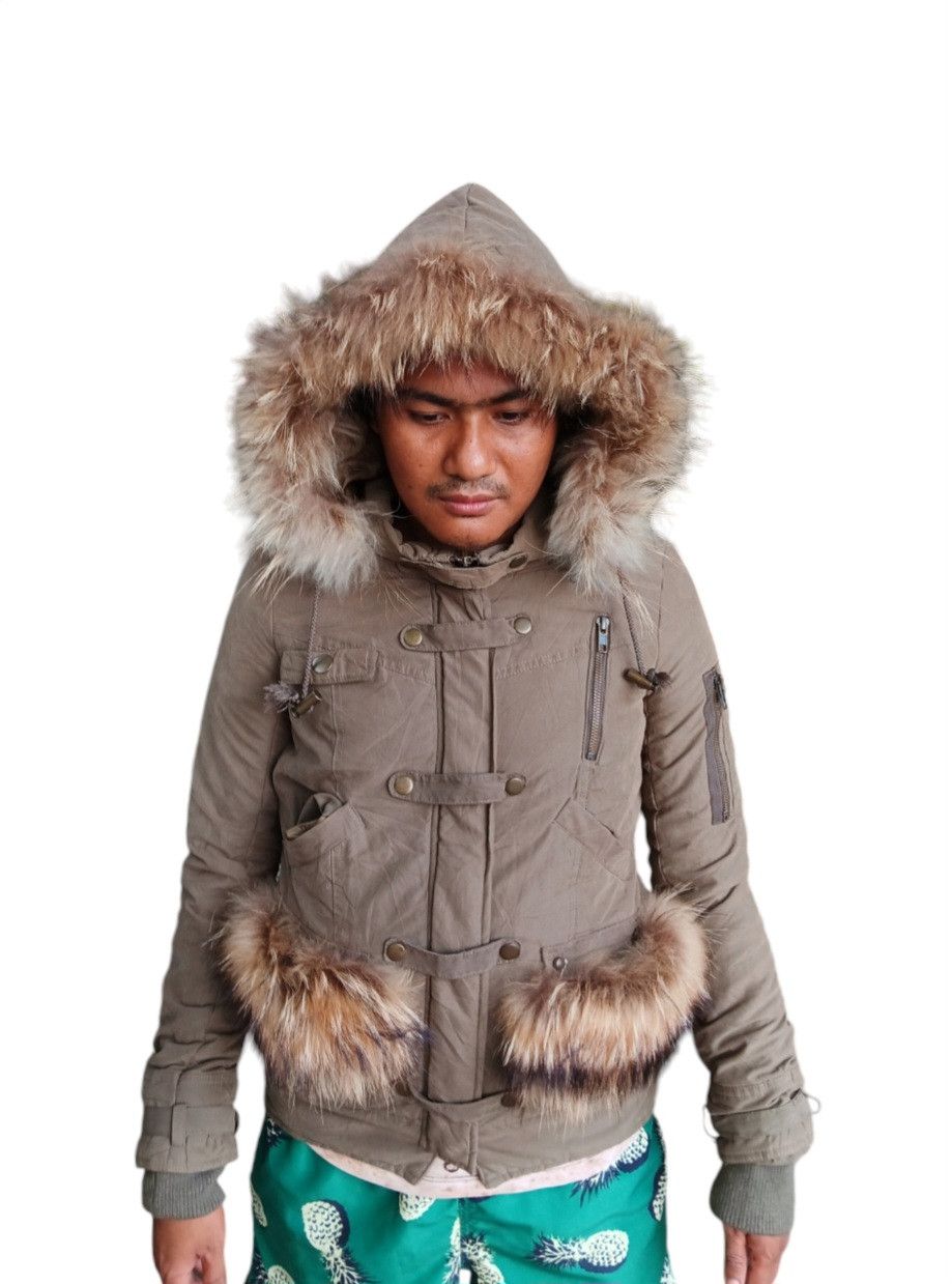 Murua fur racoon hoodie ifsixwasnine style jkt