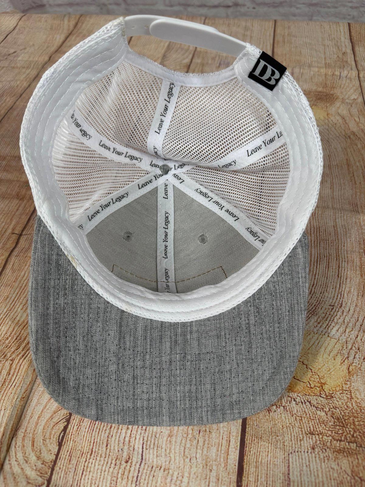 Other Love Your Legacy Grey Trucker Hat with Leather Patch Size ONE SIZE - 6 Thumbnail
