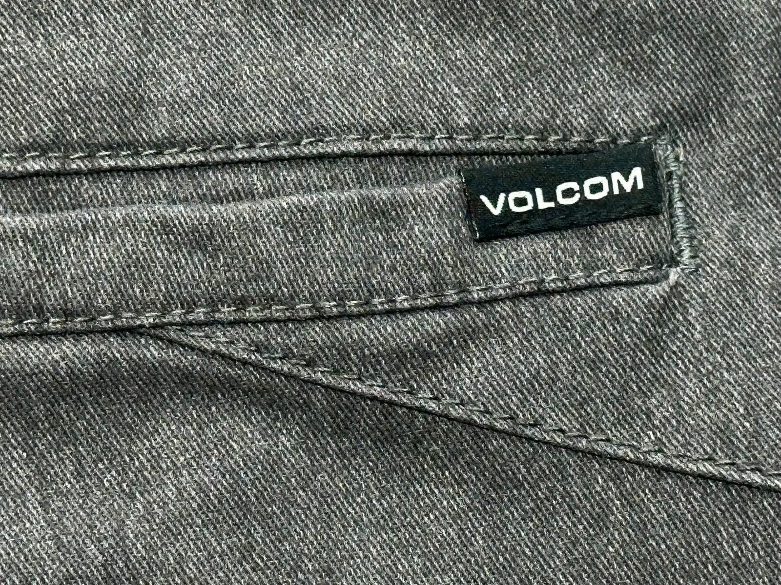 Volcom Volcom Flat Embroidered Cotton/Poly Chinos Gray Mens 42/34 Size US 42 / EU 58 - 7 Thumbnail