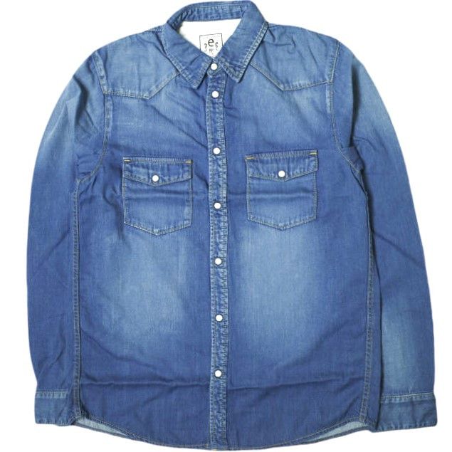 Other Other e JEANS e105-001 Cotton Denim Shirt Denim Tops e105-001 DUTY FREE for USA Size ONE SIZE - 1 Thumbnail