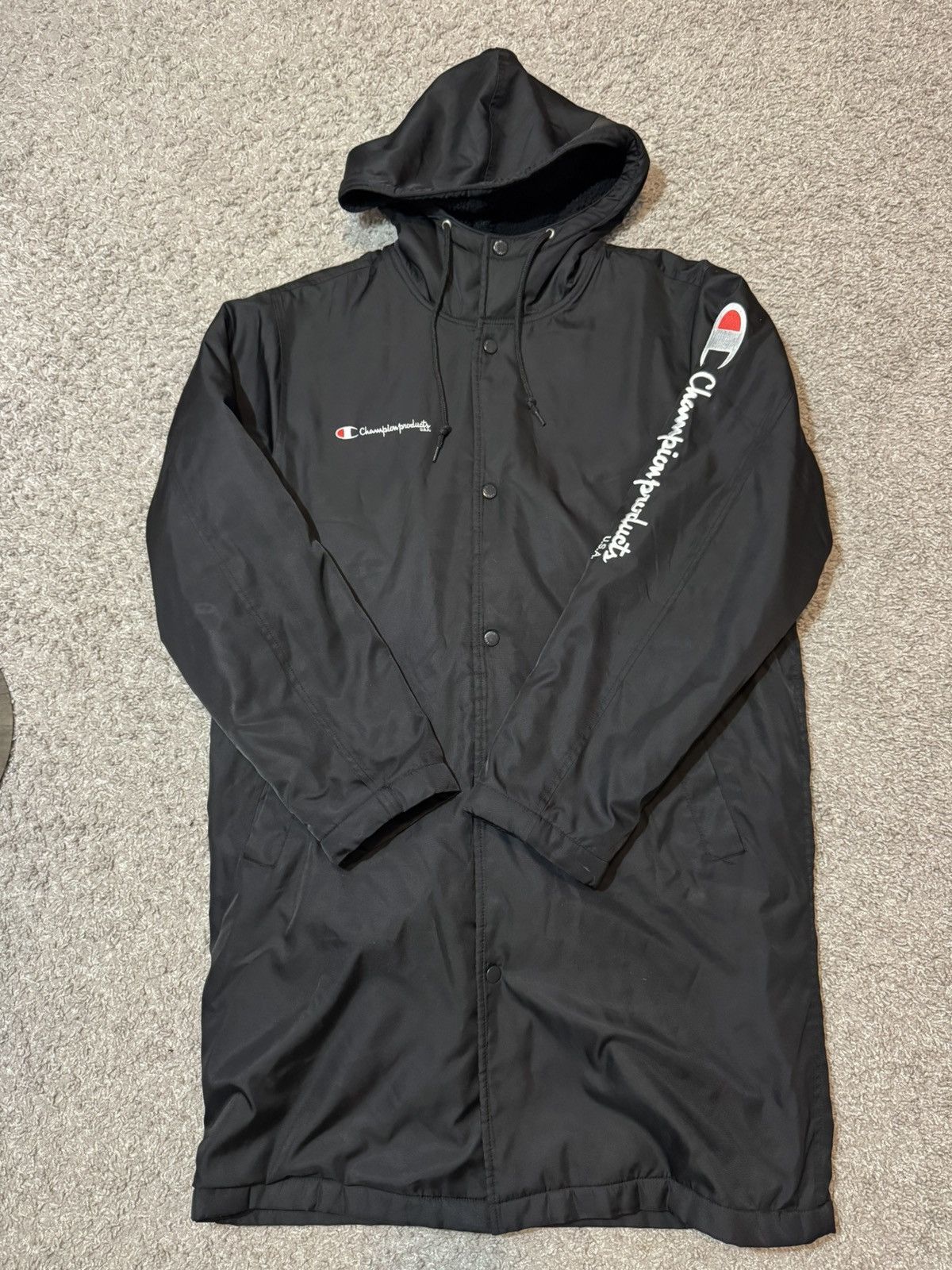 Champion × Supreme 16 FW Supreme x Champion Stadium Parka Black Size M Used Size US M / EU 48-50 / 2 - 4 Thumbnail