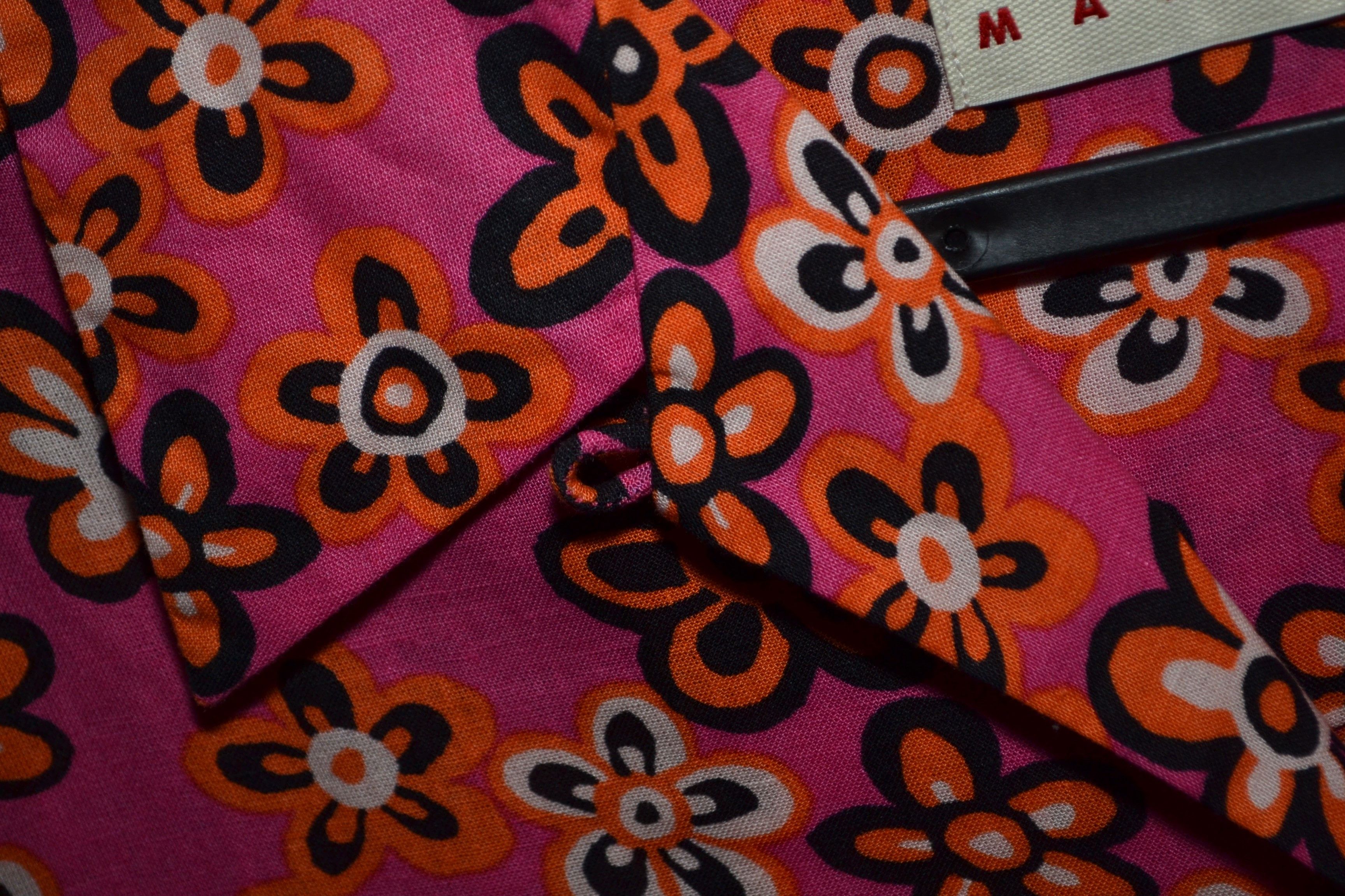 Marni × Uniqlo Marni X Uniqlo Open Hawaii Shirt Button Down Pleated Dress S Size S / US 4 / IT 40 - 8 Thumbnail