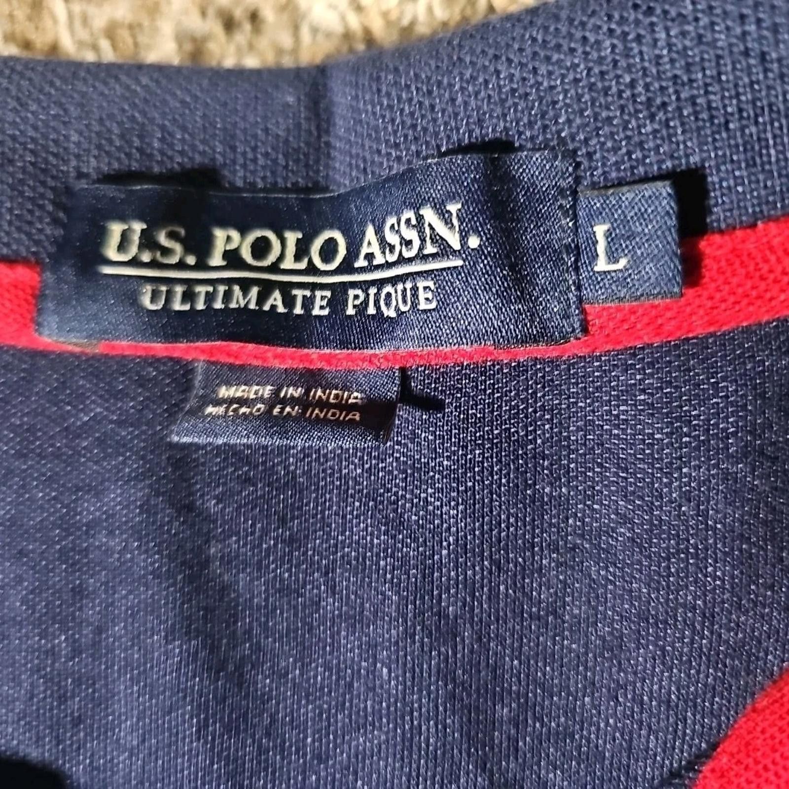 U.S. Polo Assn. U.S. POLO Assn Blue Polo Shirt Large Size US L / EU 52-54 / 3 - 3 Thumbnail