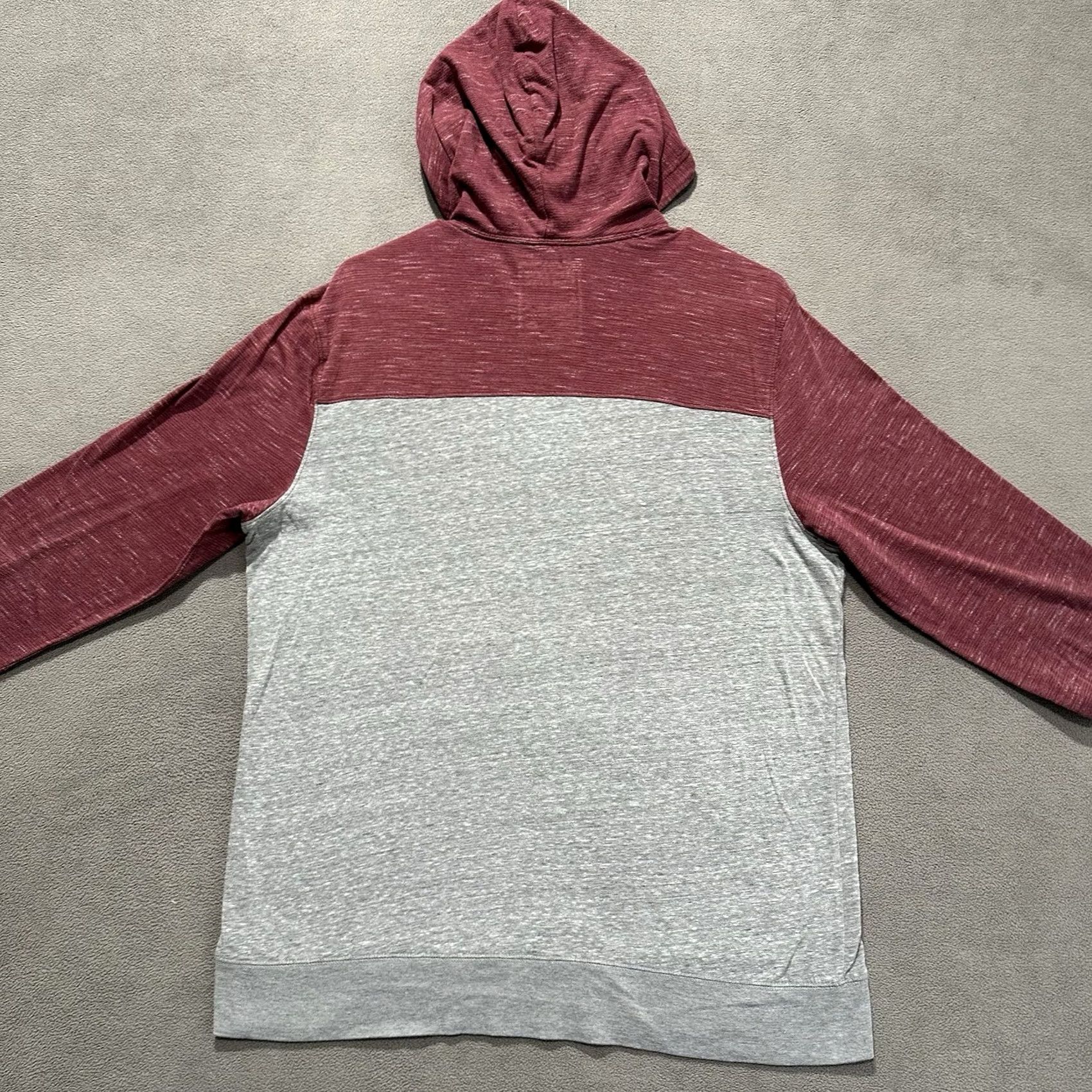 Vintage Urban Pipeline Hoodie Mens Large Red/Gray Lightweight Drawstring Front Pocket Size US L / EU 52-54 / 3 - 2 Thumbnail