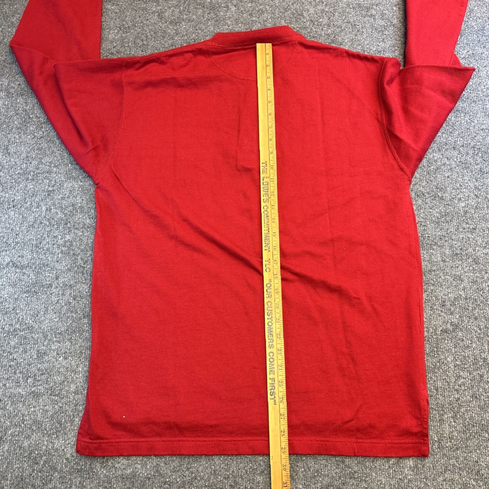 Chaps VINTAGE Chaps Ralph Lauren Henley Waffle Long Sleeve Shirt Men’s Medium Red Mens Size US M / EU 48-50 / 2 - 6 Thumbnail