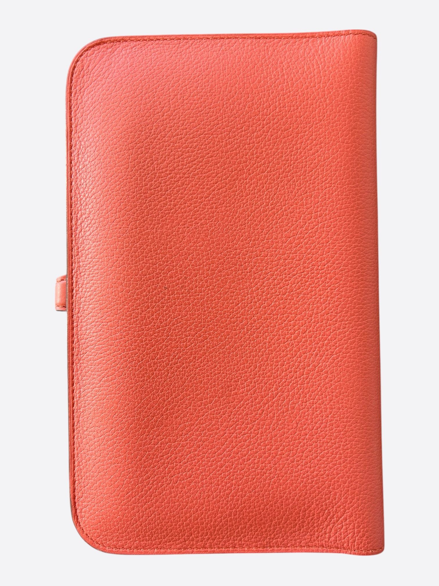 Hermes Hermes Peach Epsom & Palladium Hardware Dogon Wallet Size ONE SIZE - 2 Thumbnail