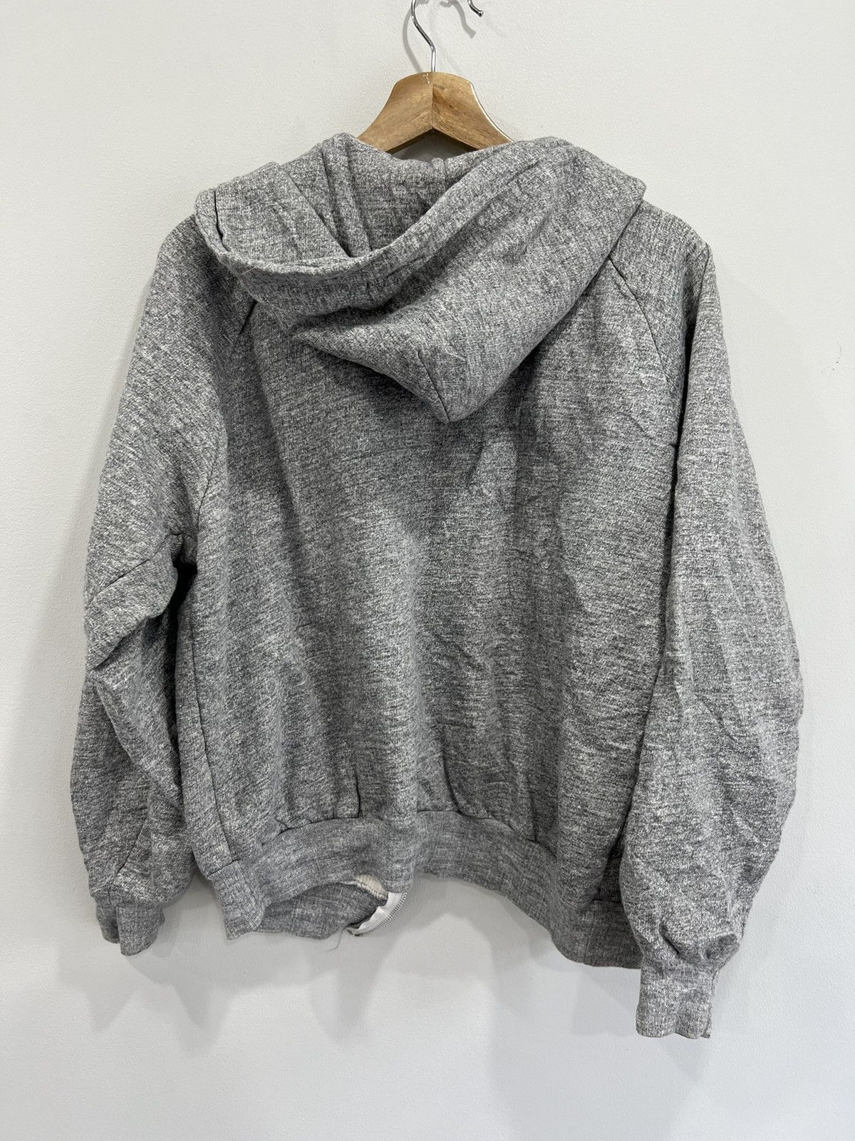 Vintage Vintage Thermal Lined Hoodie Sweater big yank blank zip up Size US S / EU 44-46 / 1 - 2 Thumbnail