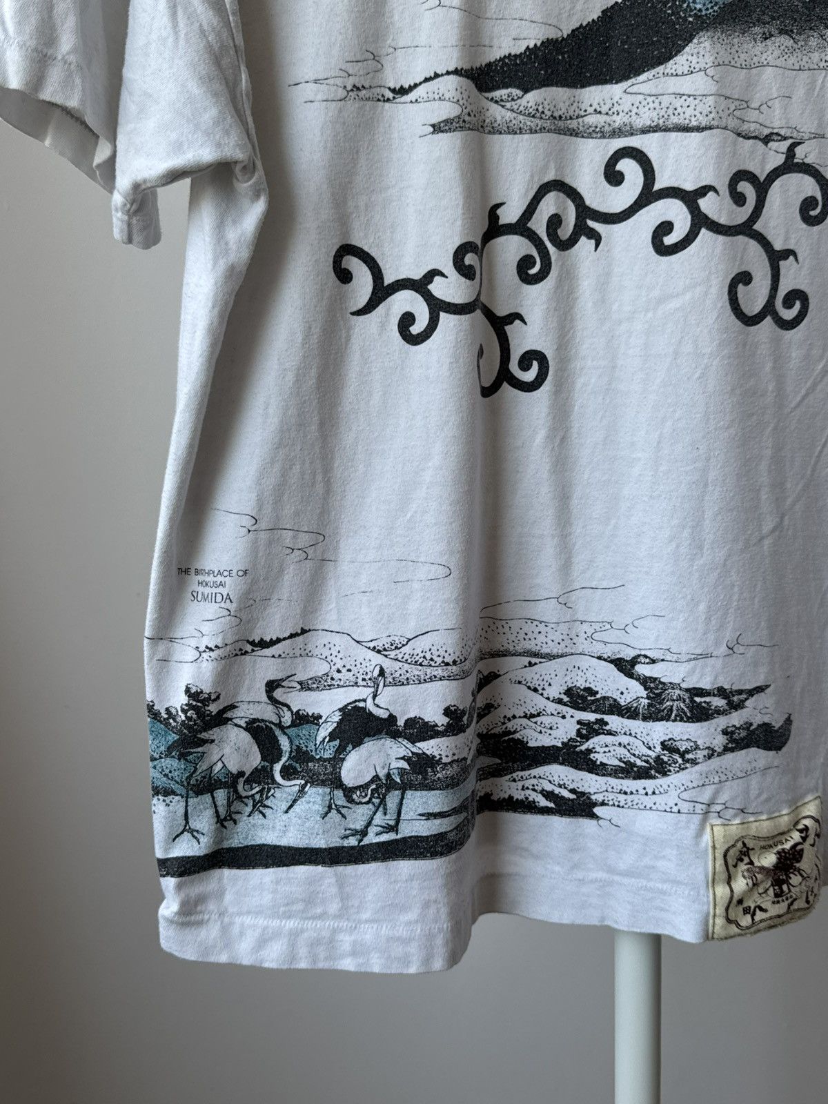 Japanese Brand 🇯🇵 Vintage 90s Kume JP Tokyo Hokusai T-Shirt kapital Y2K Size US M / EU 48-50 / 2 - 4 Thumbnail