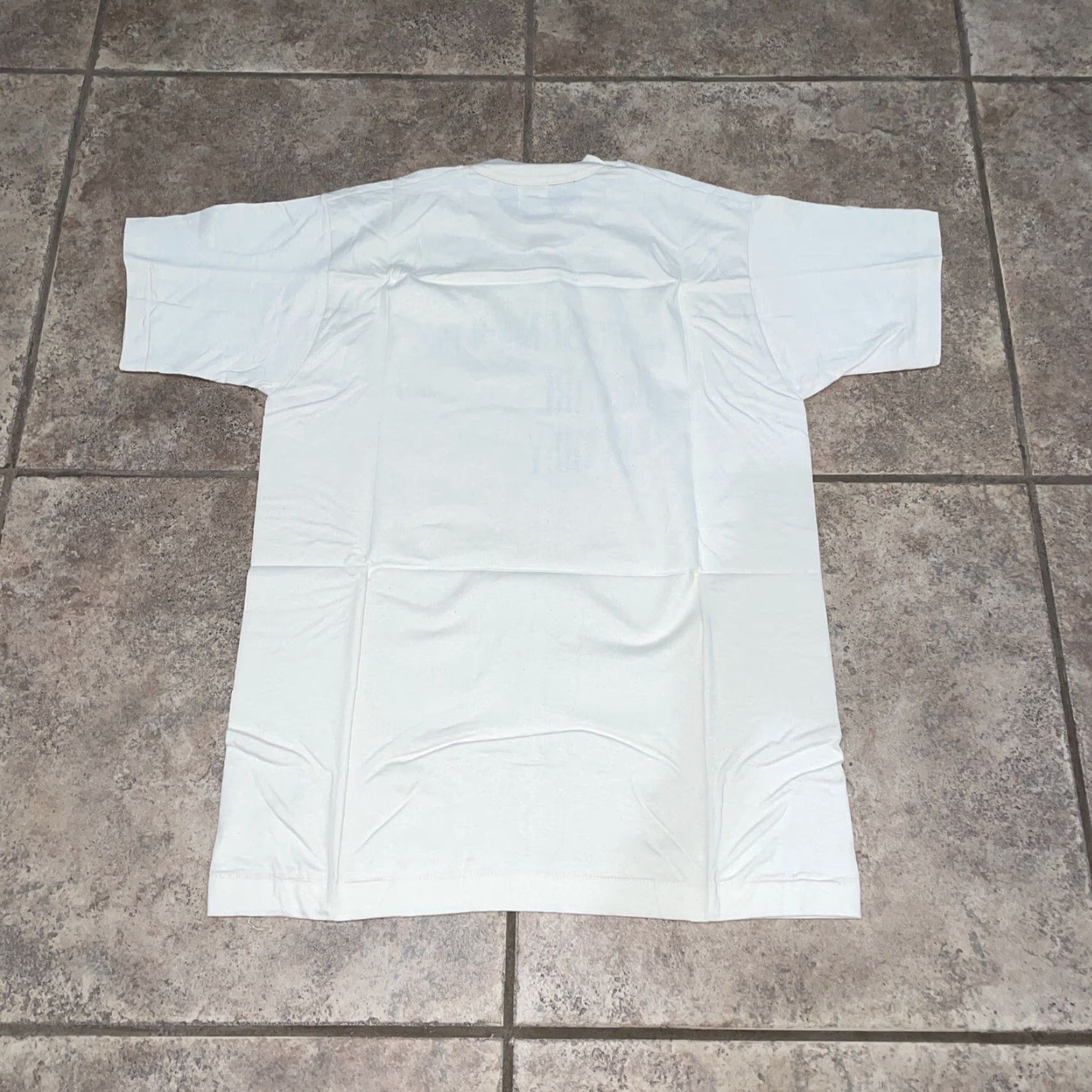 Fruit Of The Loom VTG Fruit of the Loom T-Shirt Mens Size M 100% Cotton Tan Graphic Tee Stitch Brown Graphic Tee Men Size US M / EU 48-50 / 2 - 6 Thumbnail