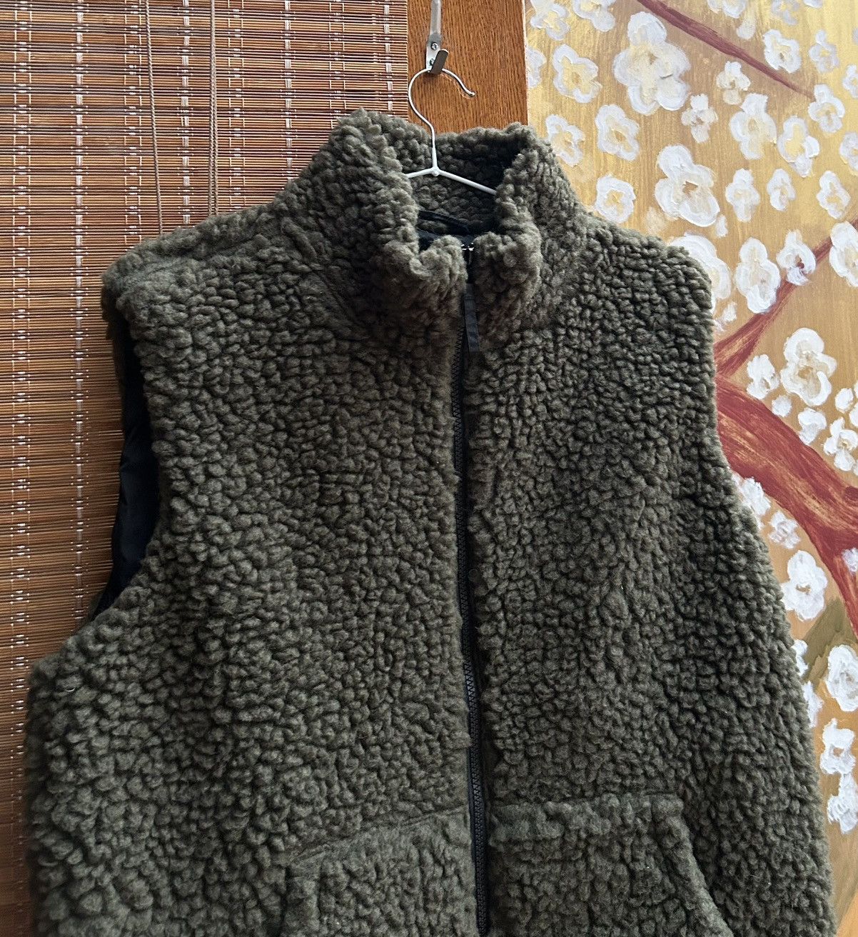 Aspesi Aspesi Army Green Wool Blend Fleece Fuzzy Vest Gilet Sz XL Size US XL / EU 56 / 4 - 3 Thumbnail