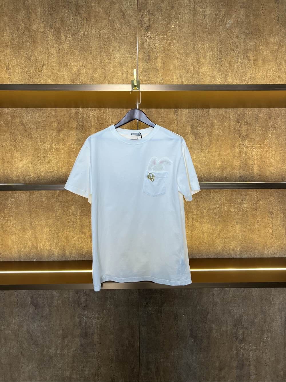 Dior Dior x ERL Rabbit Towel Patch T-Shirt Size M Size US M / EU 48-50 / 2 - 1 Thumbnail