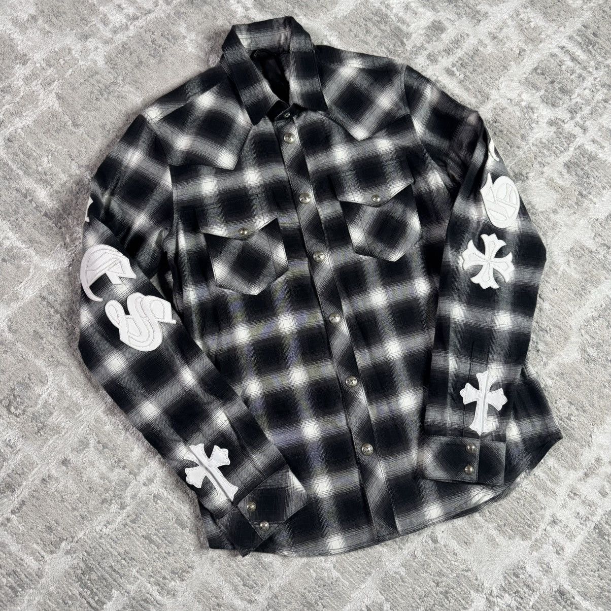 Chrome Hearts Guns n roses leather button up Size US L / EU 52-54 / 3 - 13 Thumbnail