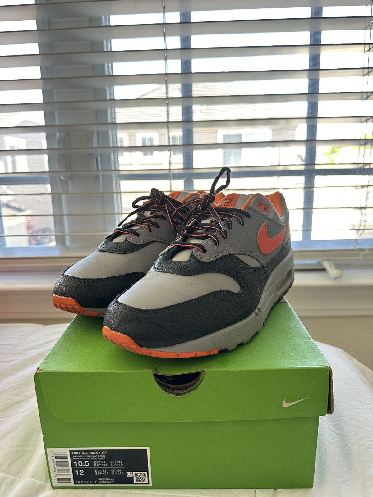 HUF x Nike Air Max 1 Orange