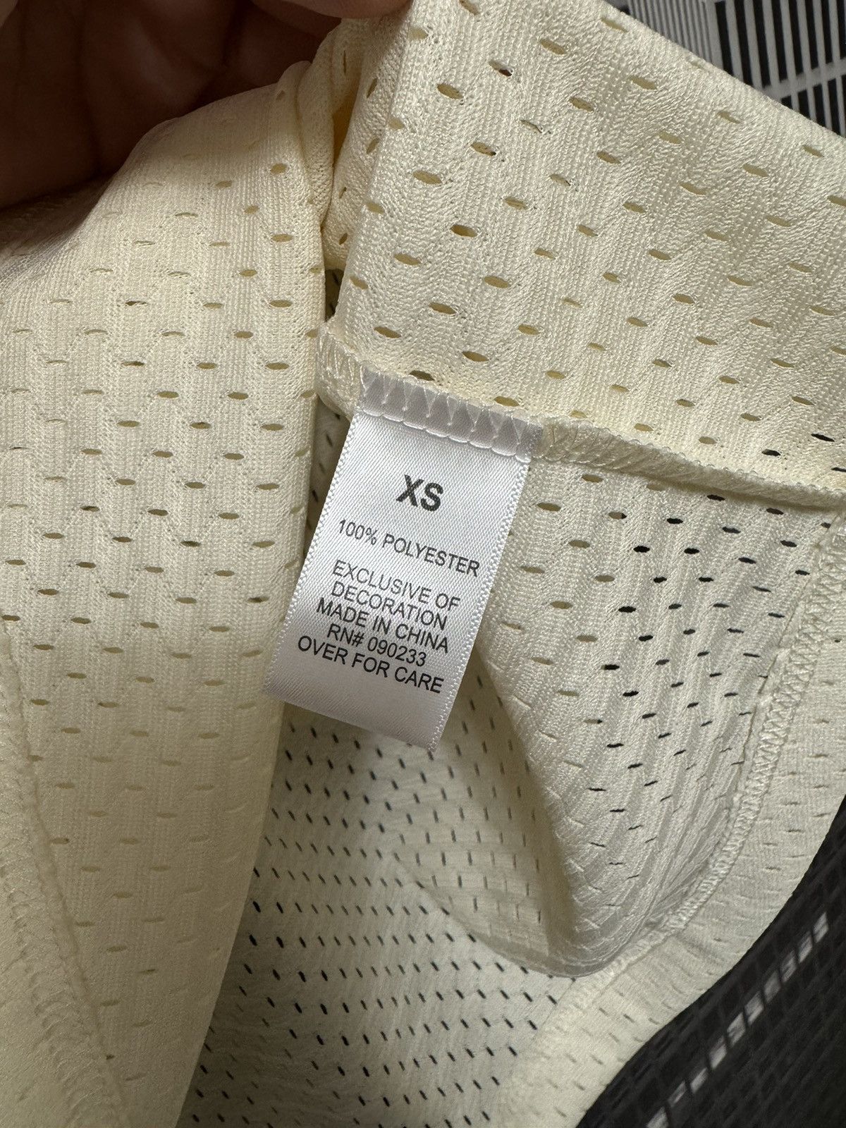 Fear of God 🔥 Fear of God Essentials Mesh T-Shirt Cream SZ XS Size US XS / EU 42 / 0 - 5 Thumbnail