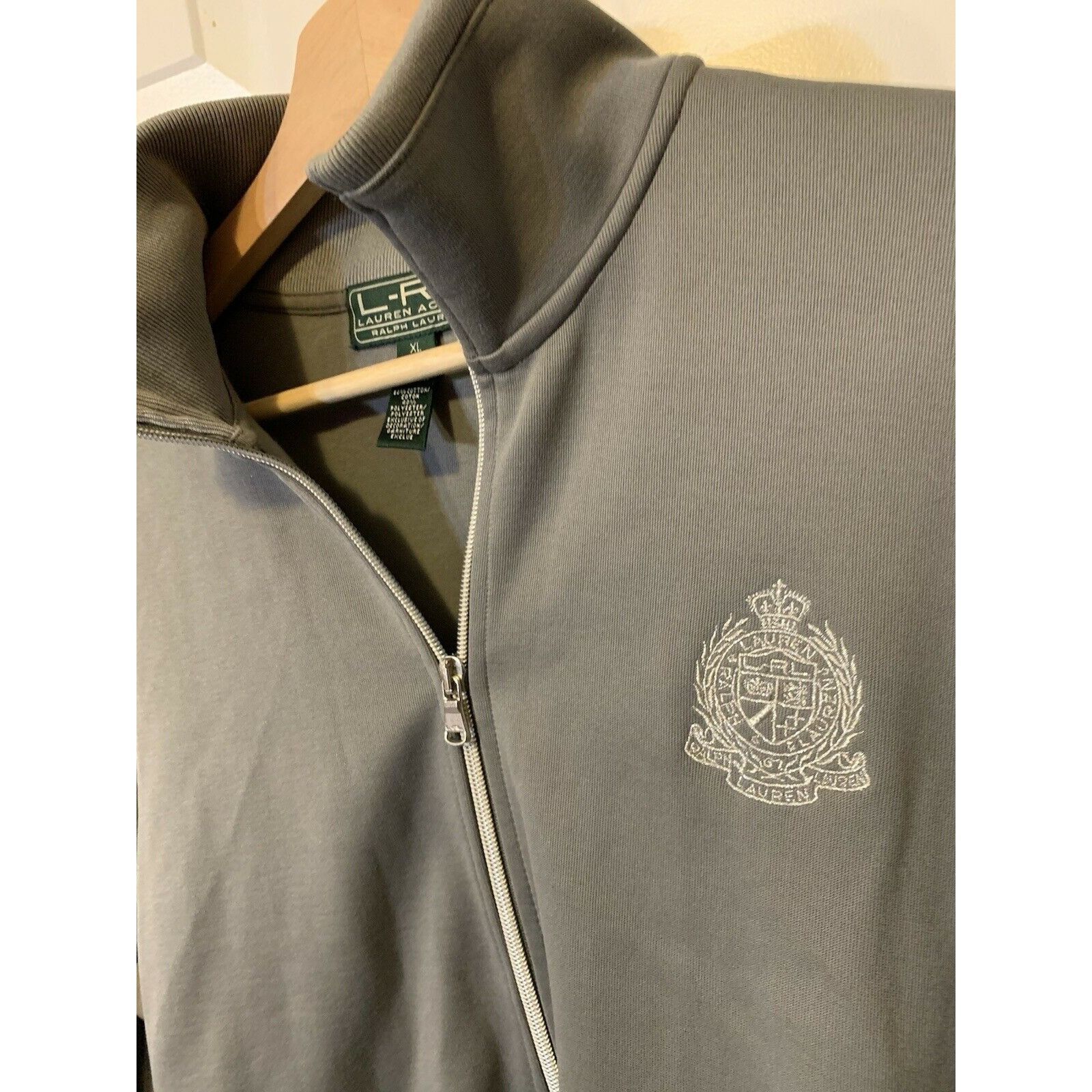 Ralph Lauren Ralph Lauren L-RL Active Women's Sz XL Gray Crest Full Zip W Size XL / US 12-14 / IT 48-50 - 3 Thumbnail