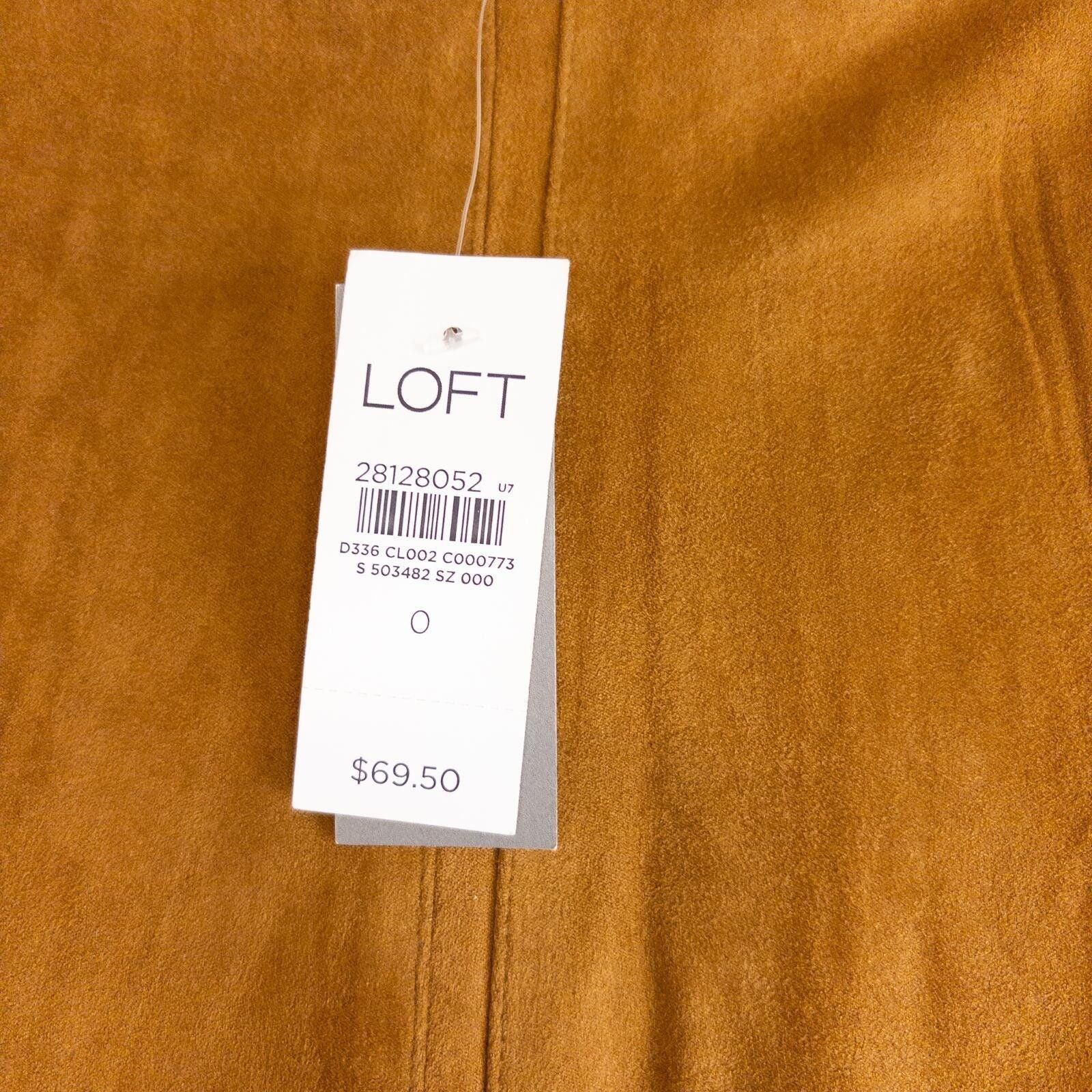 Other LOFT Brown Suede Skirt Womens 0 Xsmall Size 25" / US 0 / IT 36 - 11 Thumbnail