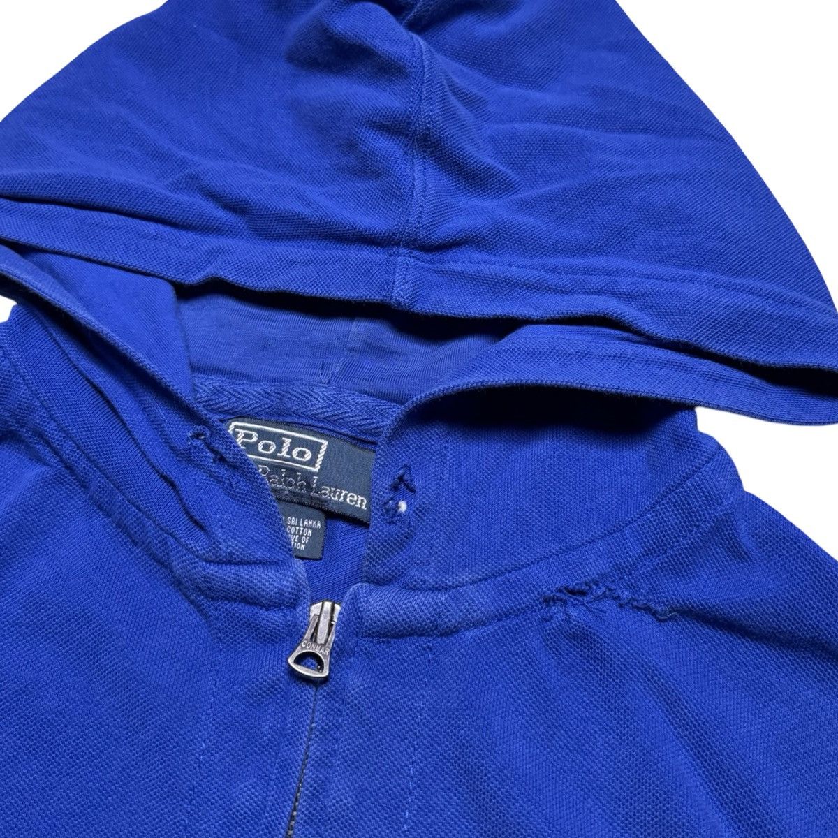 Polo Ralph Lauren Vtg Polo Ralph Lauren Mens XL Blue Full Zip Hoodie Jacket Size US XL / EU 56 / 4 - 3 Thumbnail
