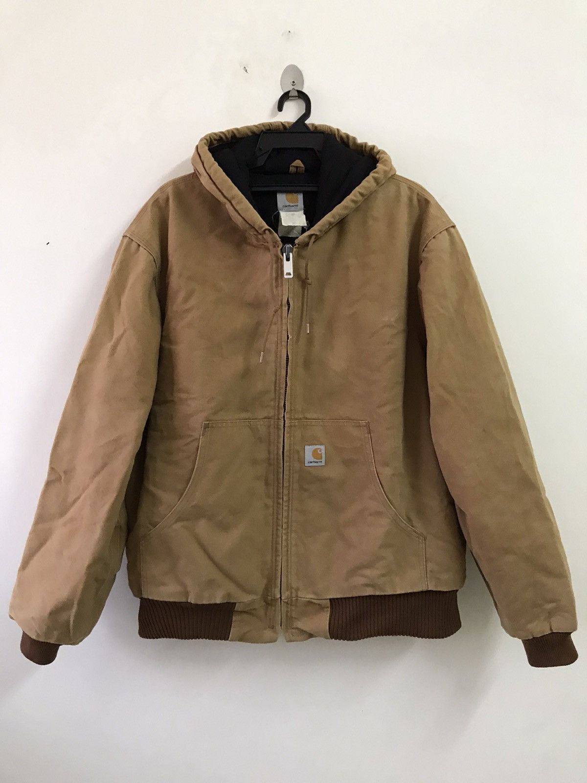 Carhartt Vintage Carhartt Duck Canvas Hoodie Jacket Made in USA Size US L / EU 52-54 / 3 - 1 Thumbnail