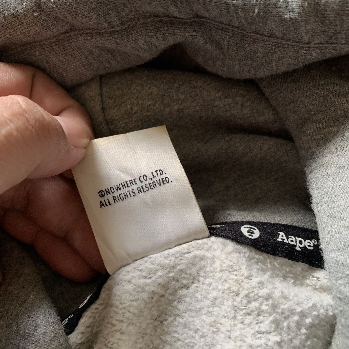 Aape 2000s Bape Aape Apunvs Pullover Hoodie Grey Size US M / EU 48-50 / 2 - 9 Thumbnail