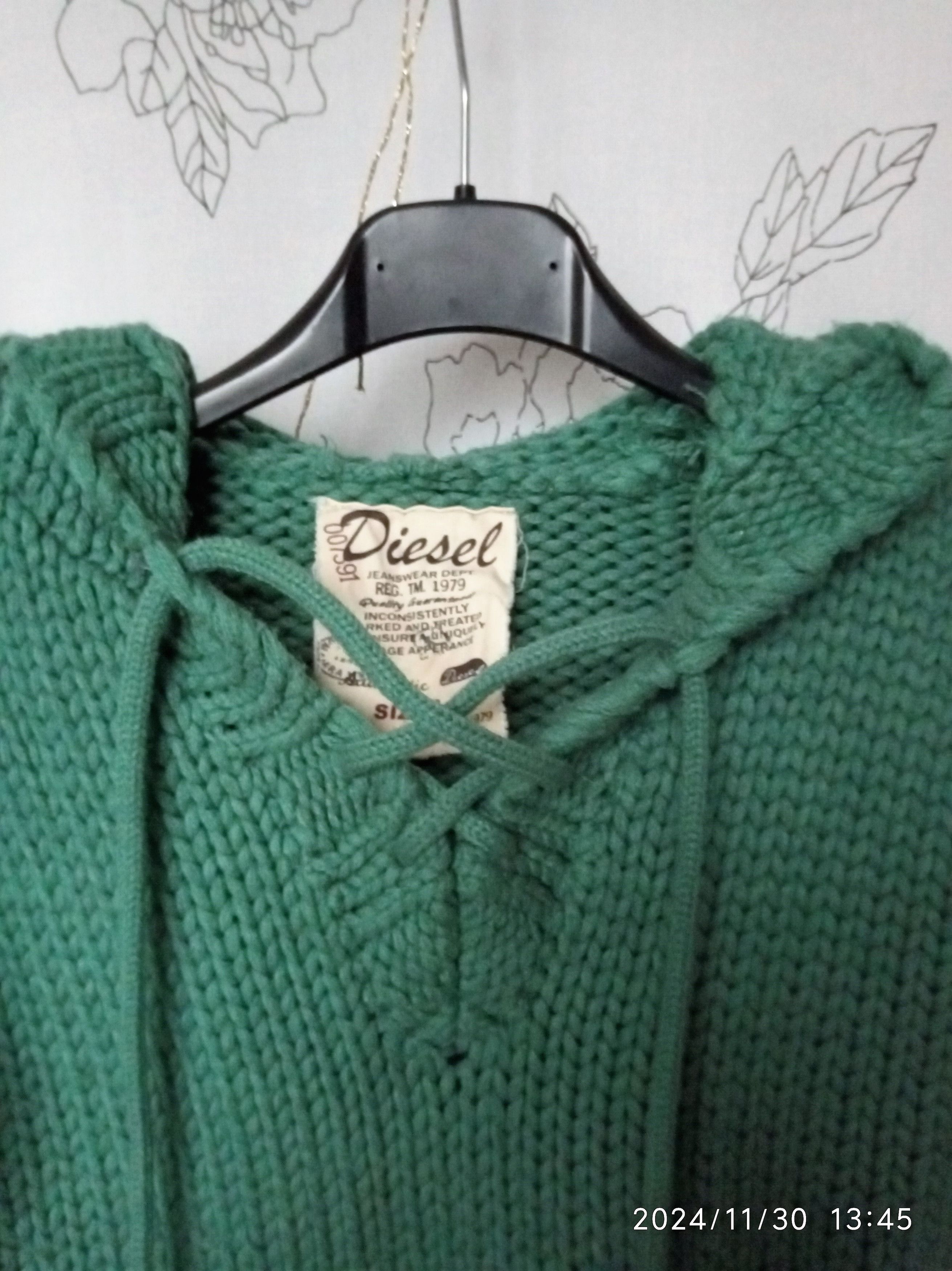 Diesel × Vintage Diesel vintage kangaroo sweater Size XS / US 0-2 / IT 36-38 - 13 Thumbnail