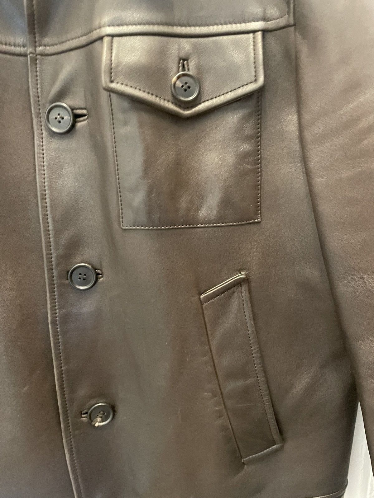 Prada × Raf Simons Prada Leather Jacket - Designed by Raf Simons Size US M / EU 48-50 / 2 - 3 Thumbnail