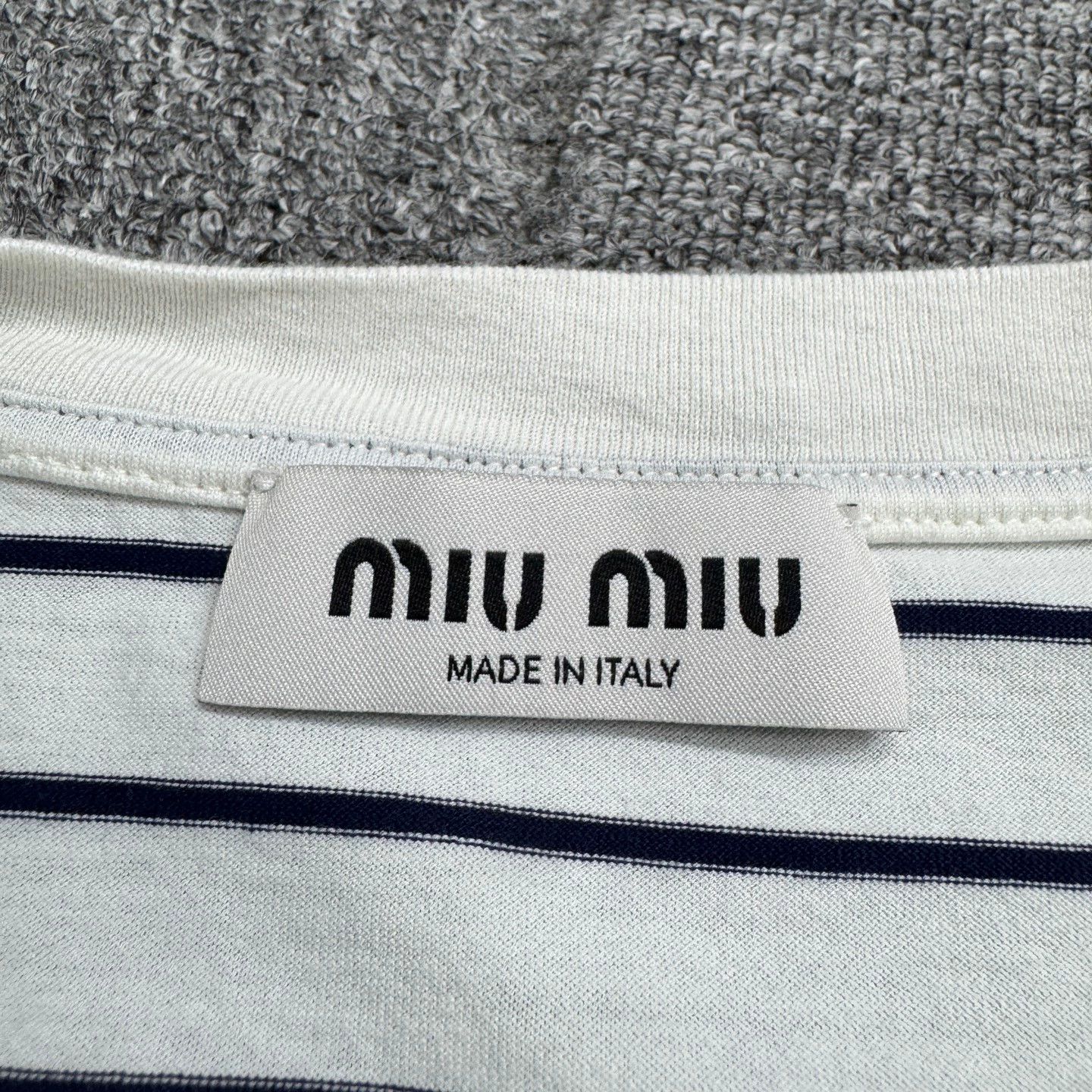 Miu Miu MIUMIU striped long sleeve women's XS 99 new Size XS / US 0-2 / IT 36-38 - 2 Thumbnail