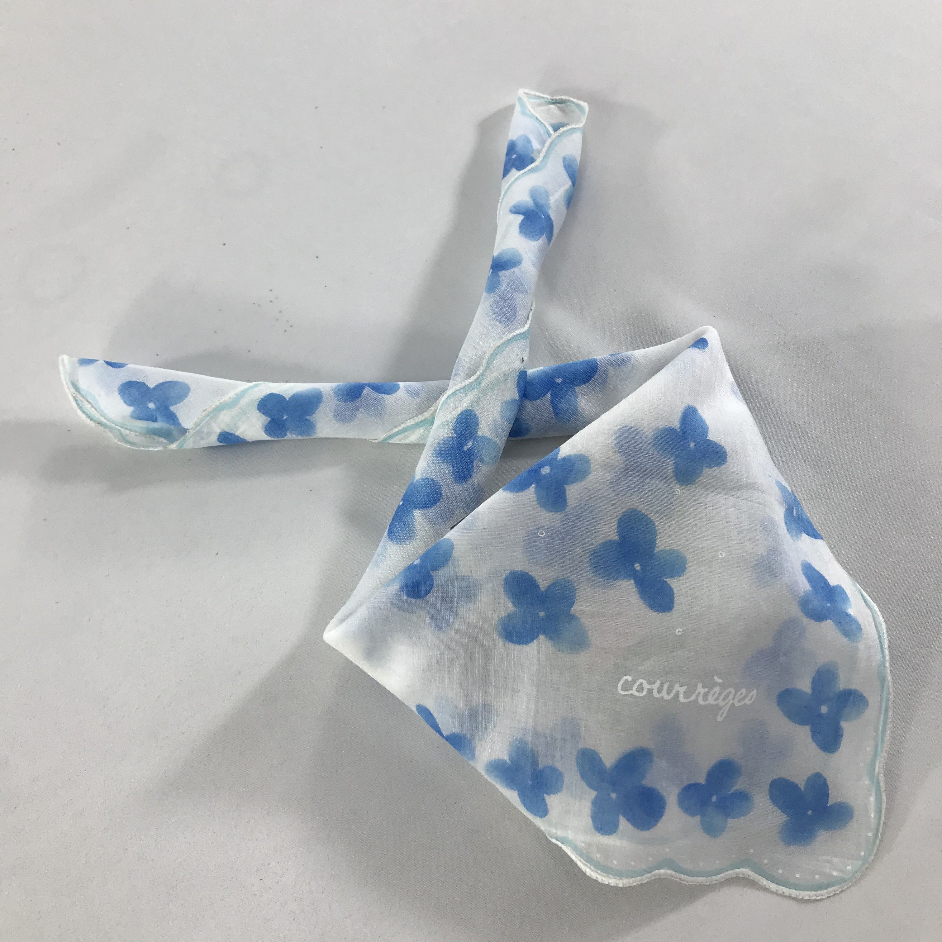 Courreges × Vintage Courreges Bandana / Handkerchief / Neckerchief - S1628 Size ONE SIZE - 4 Thumbnail