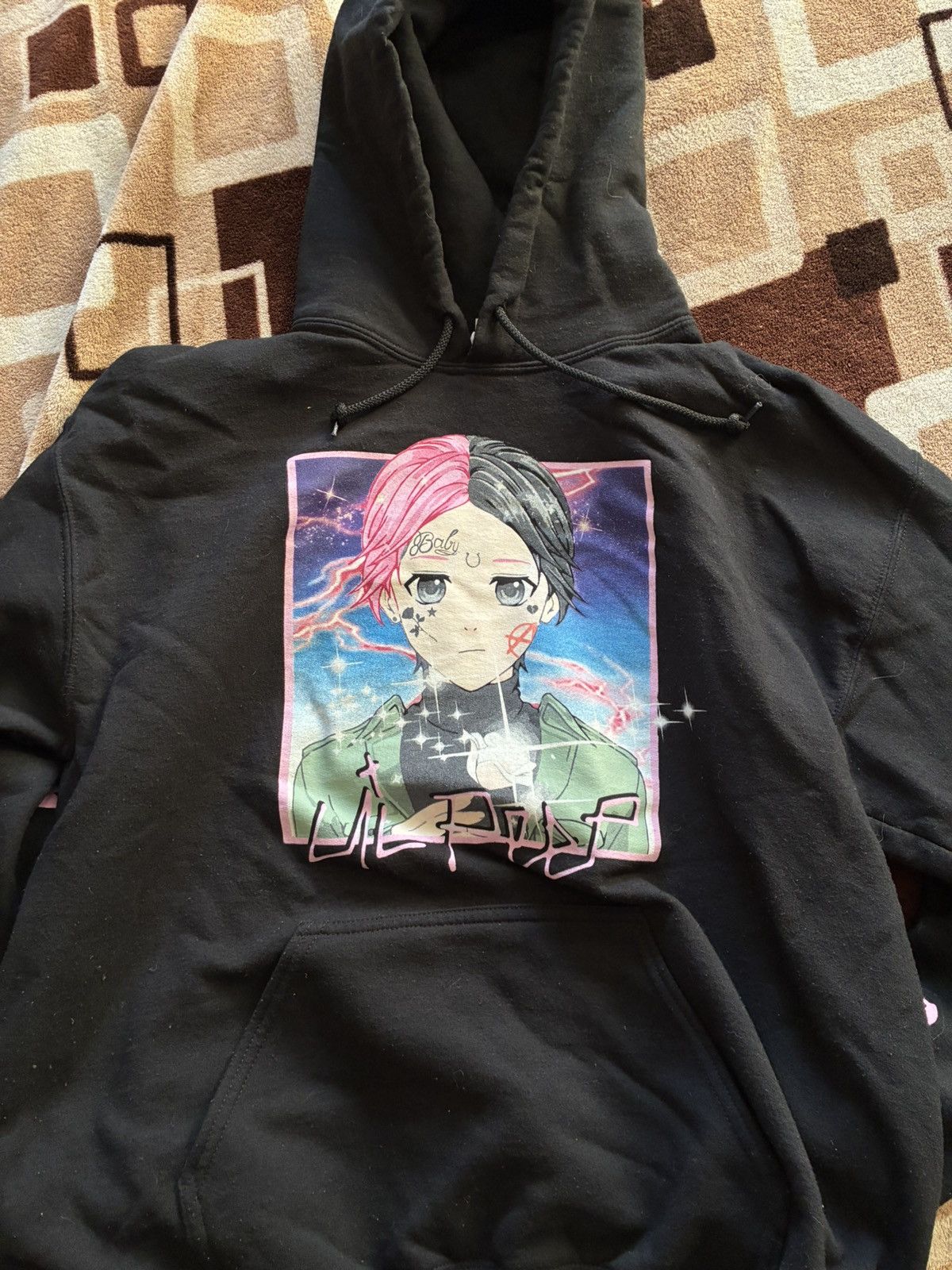 Lil Peep Come Over When Your Sober Pt. 2 Anime Hoodie Size US M / EU 48-50 / 2 - 1 Thumbnail