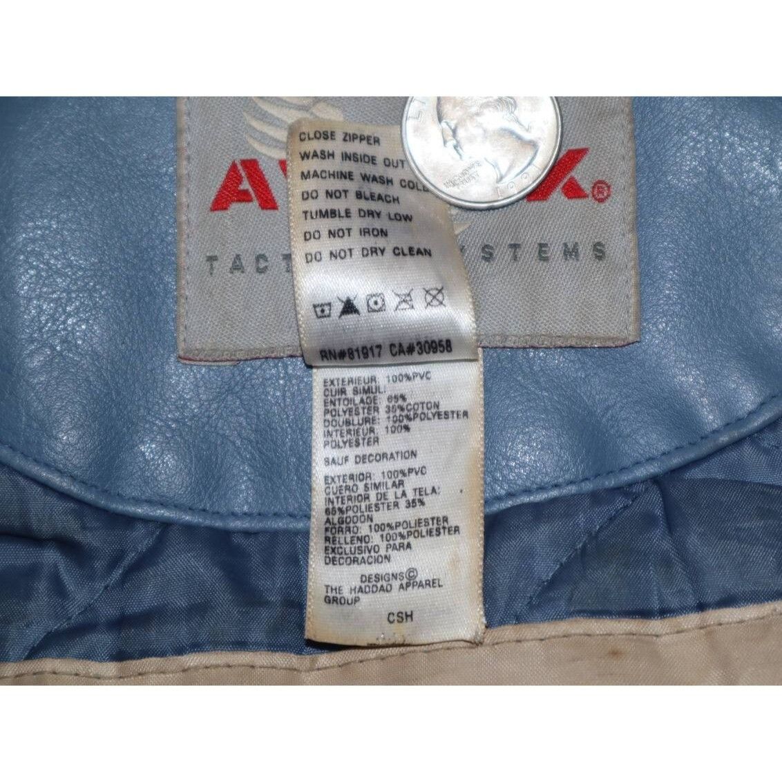 Avirex 90s Avirex Blue Leather Varsity Jacket Women M Size M / US 6-8 / IT 42-44 - 6 Thumbnail