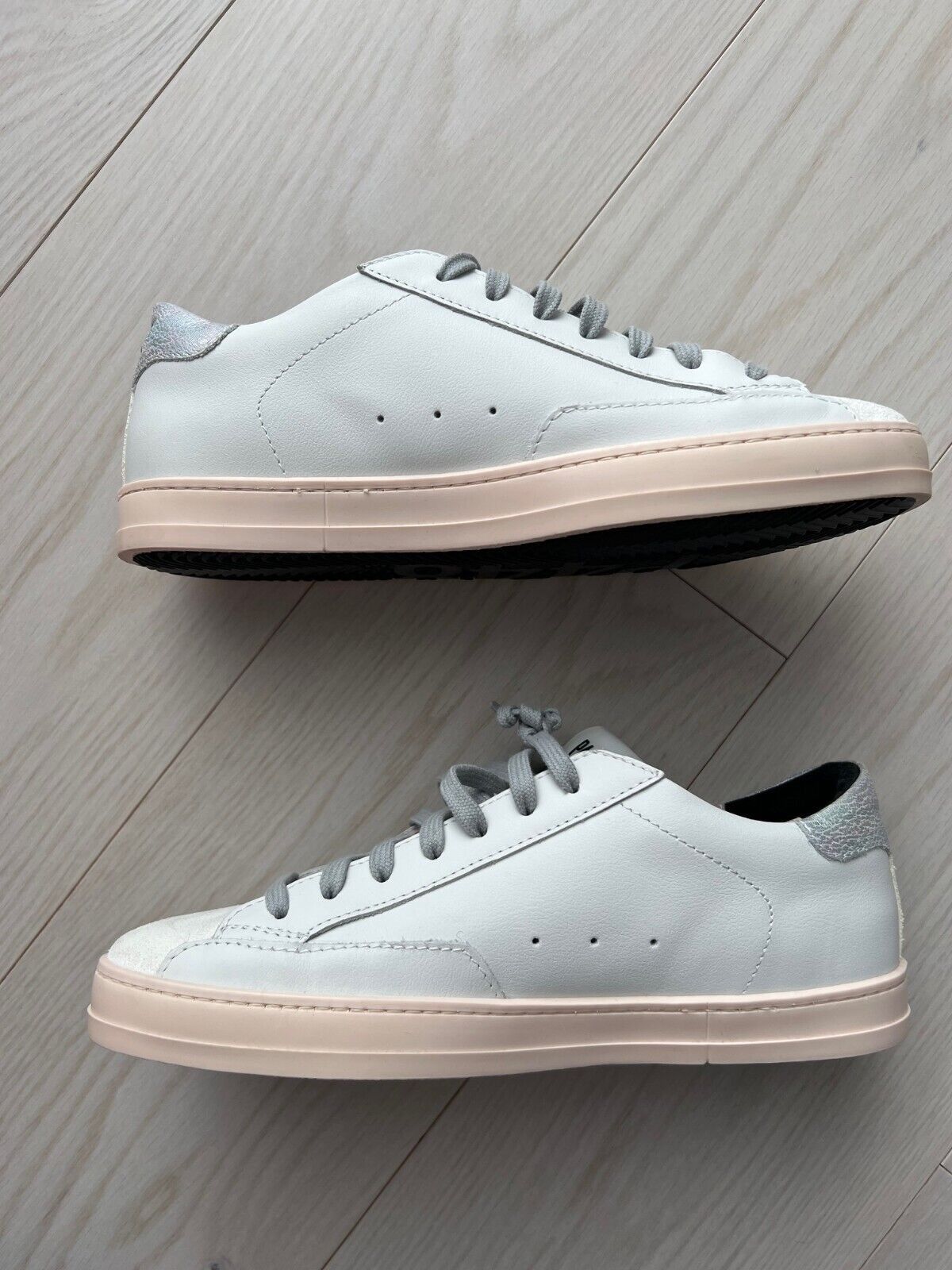 P448 P448 John Morea Leather Sneaker Shoes White ( 40 ) Size US 10 / IT 40 - 4 Thumbnail