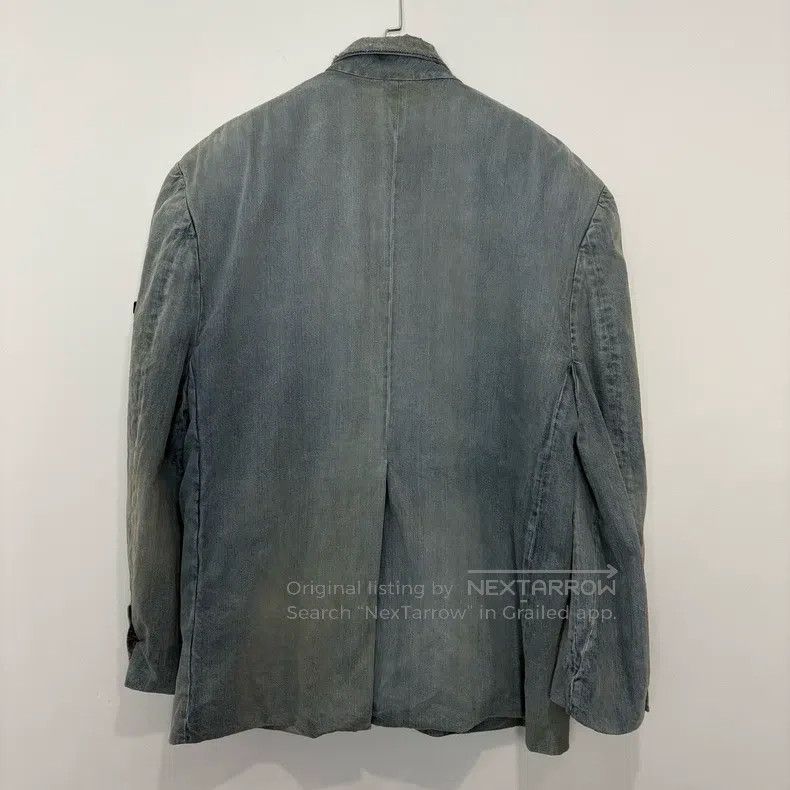 Balenciaga Balenciaga Sleeve Logo Mud Dyed Aged Blazer Size US M / EU 48-50 / 2 - 2 Thumbnail